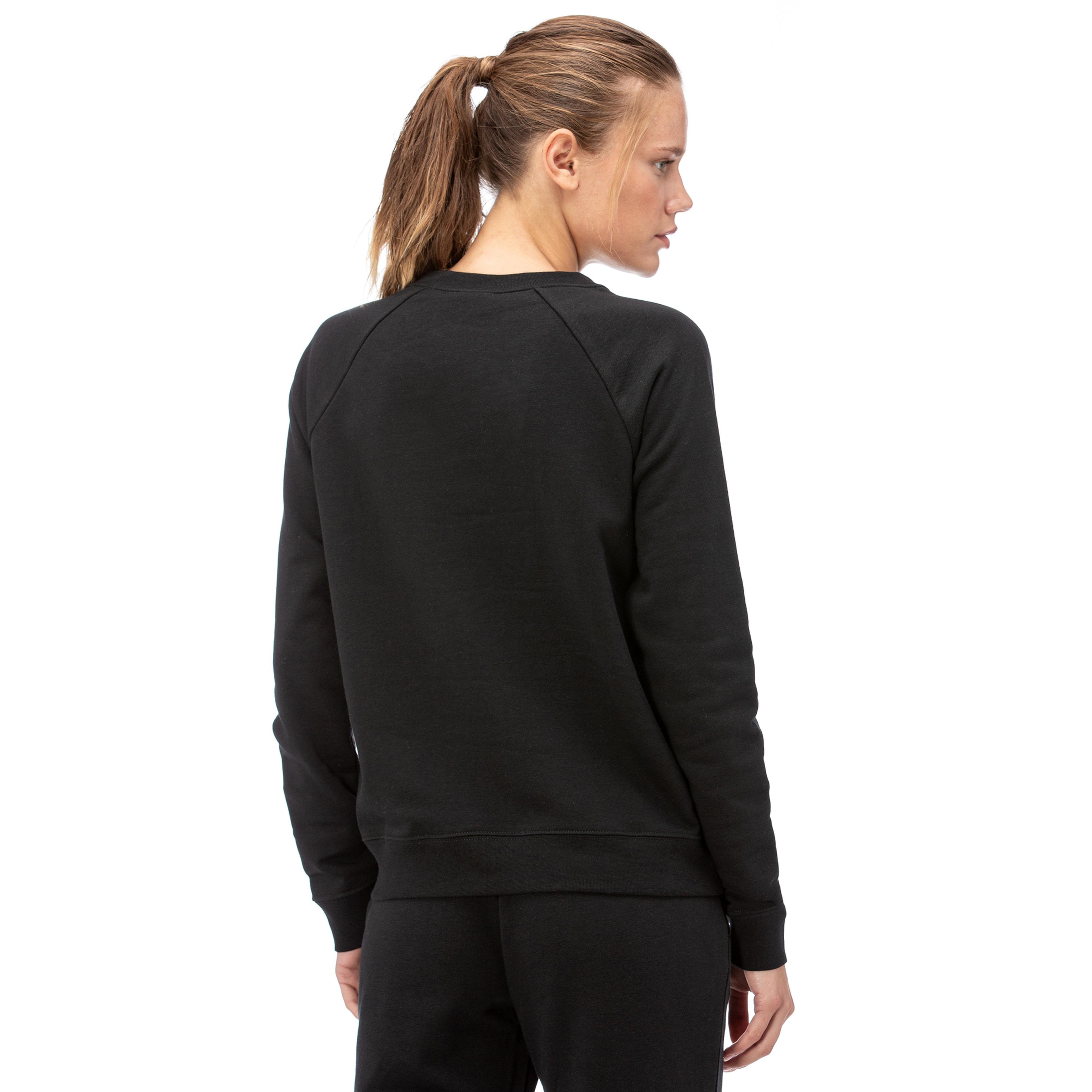 Nike Essntl Creflc Hbr Kadın Siyah Uzun Kollu T-Shirt