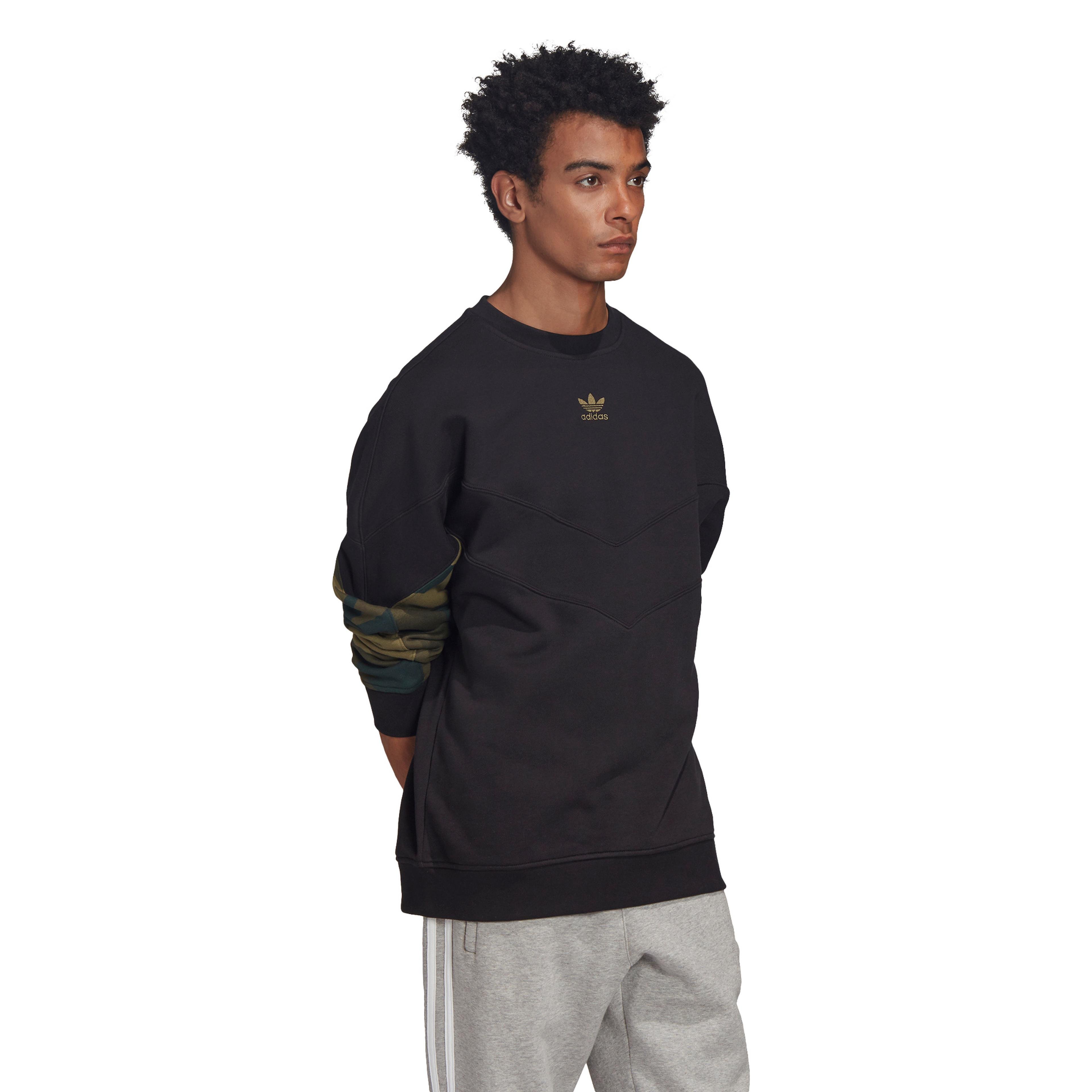 adidas Camo Crew Erkek Siyah Sweatshirt
