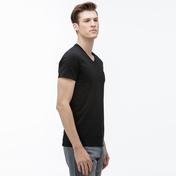 Lacoste Erkek Regular Fit V Yaka Siyah T-Shirt