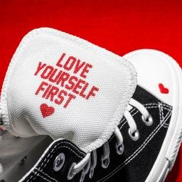 Converse Love Fearlessly Chuck Taylor All Star Hi Kadın Siyah Sneaker