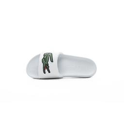 Lacoste Croco Slide Erkek Beyaz - Yeşil Terlik