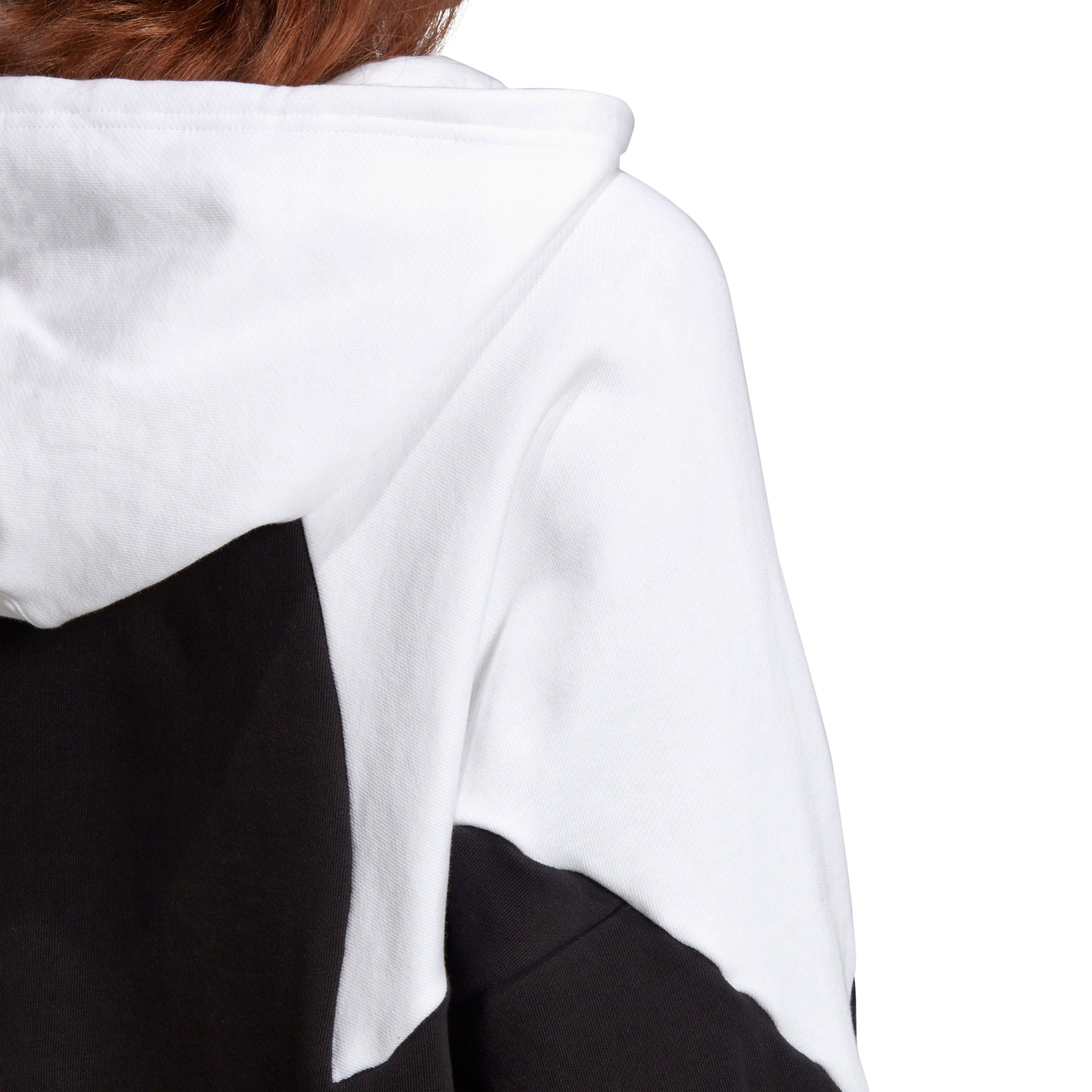 adidas Big Trefoil Crop Kapüşonlu Kadın Siyah Sweatshirt