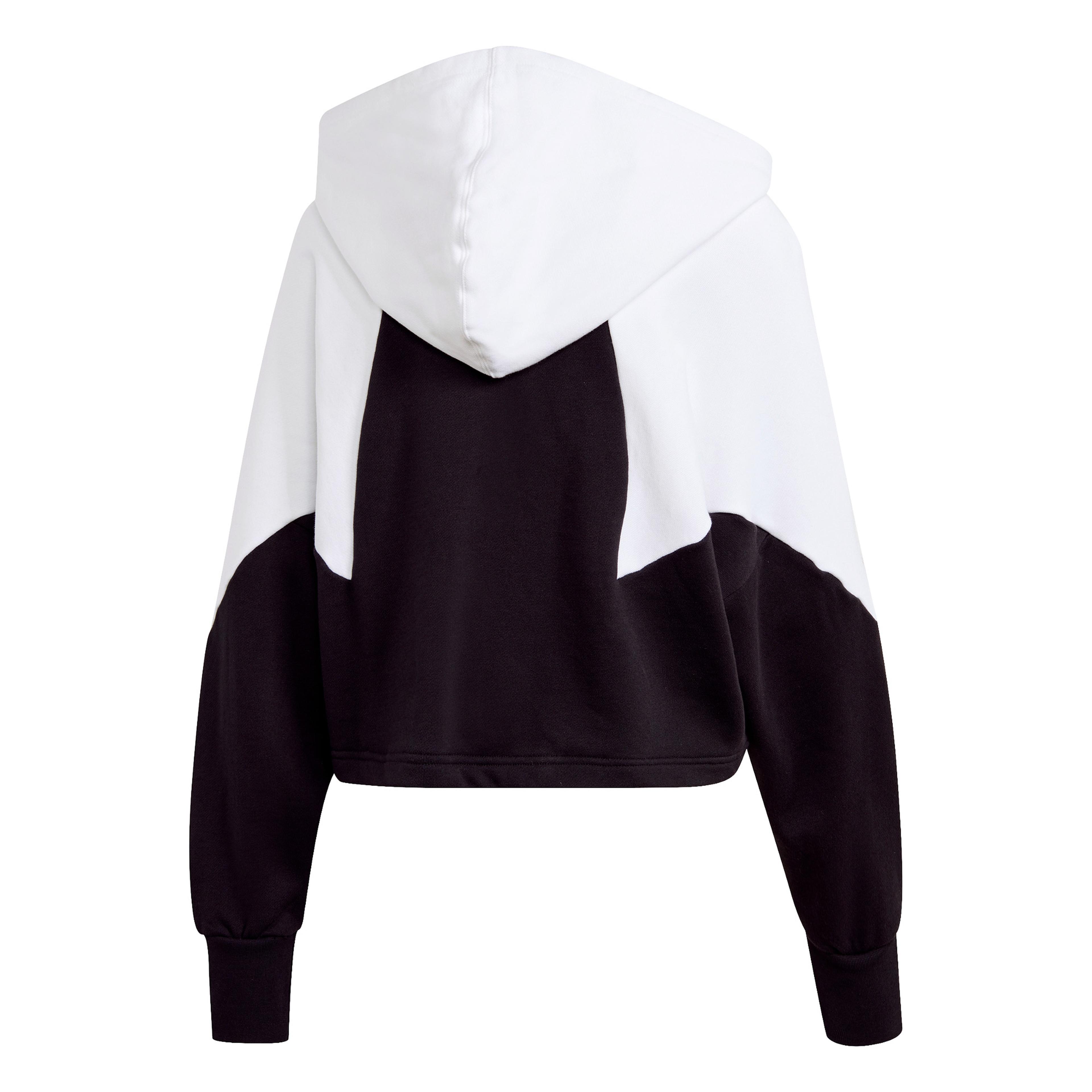 adidas Big Trefoil Crop Kapüşonlu Kadın Siyah Sweatshirt