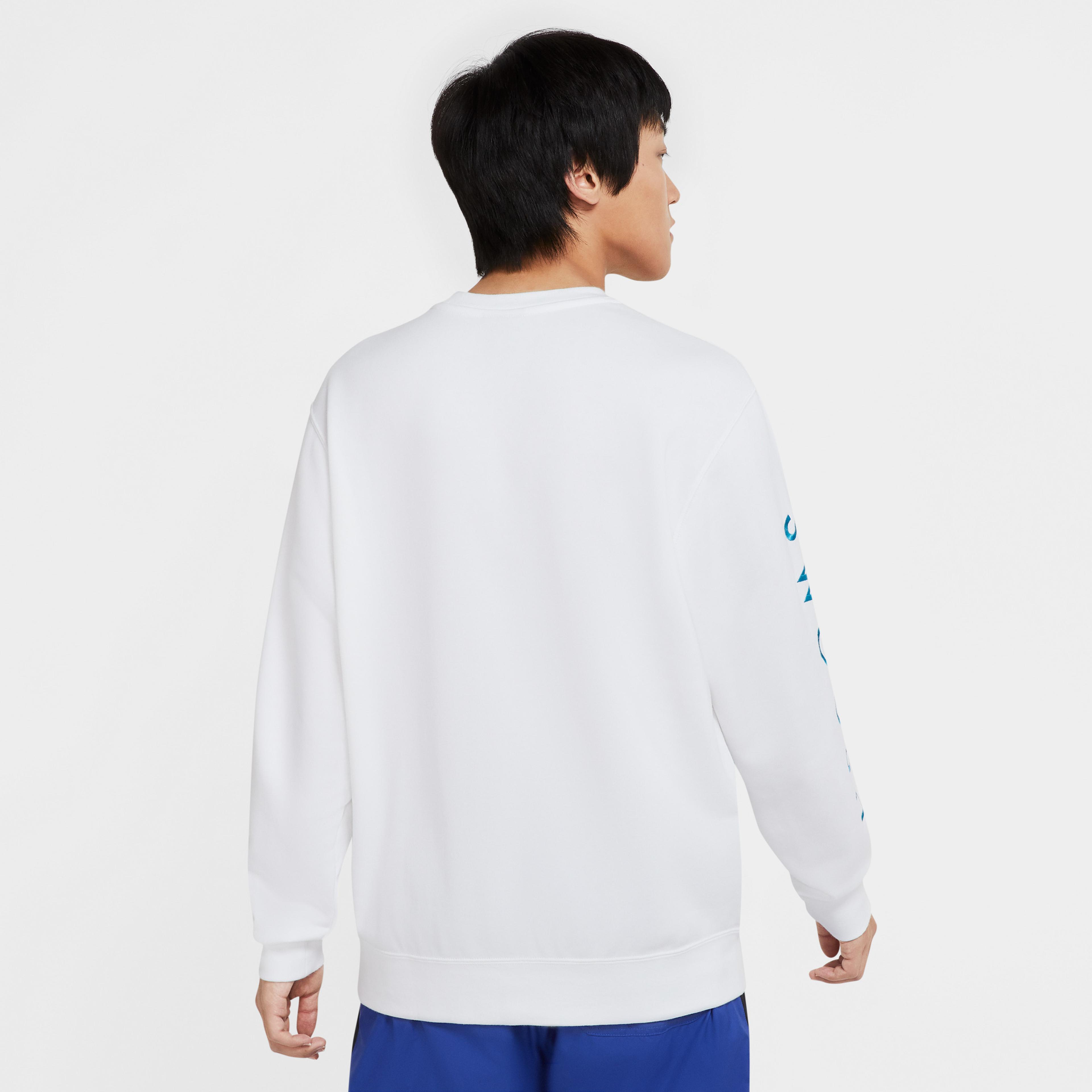 Nike Sportswear Swoosh Erkek Beyaz Sweatshirt