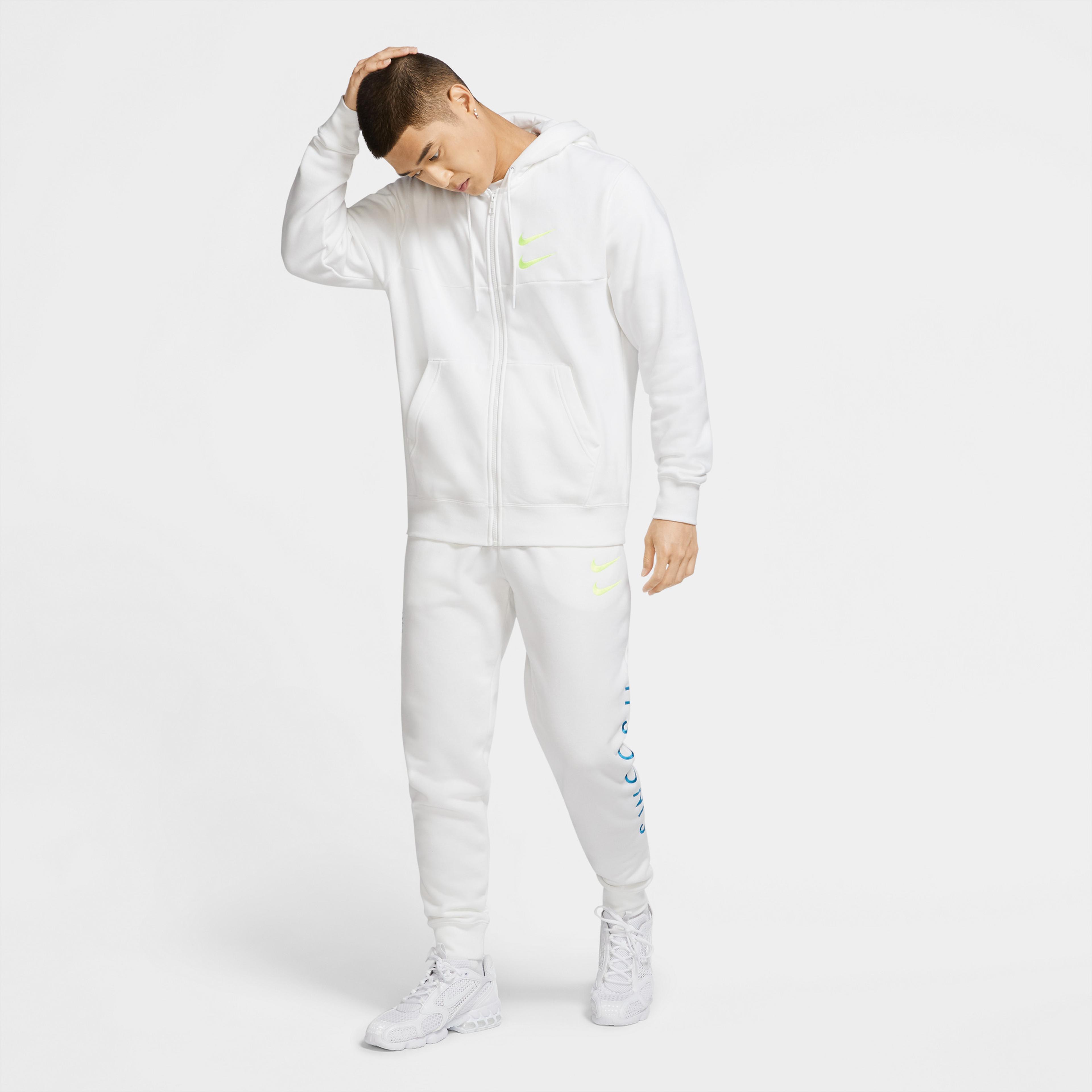 Nike Sportswear Swoosh Erkek Beyaz Sweatshirt