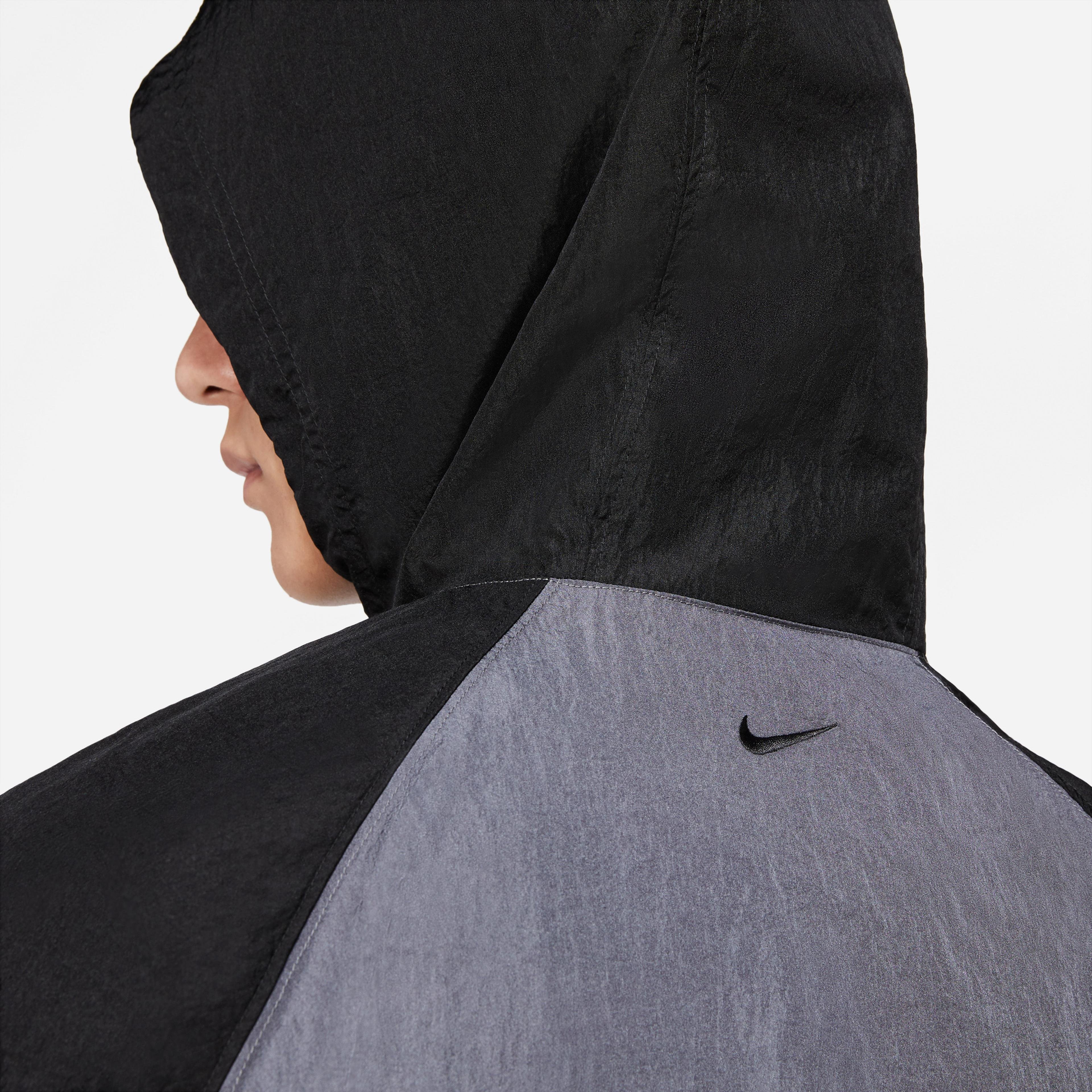 Nike Sportswear Swoosh Dokuma Siyah Erkek Ceket
