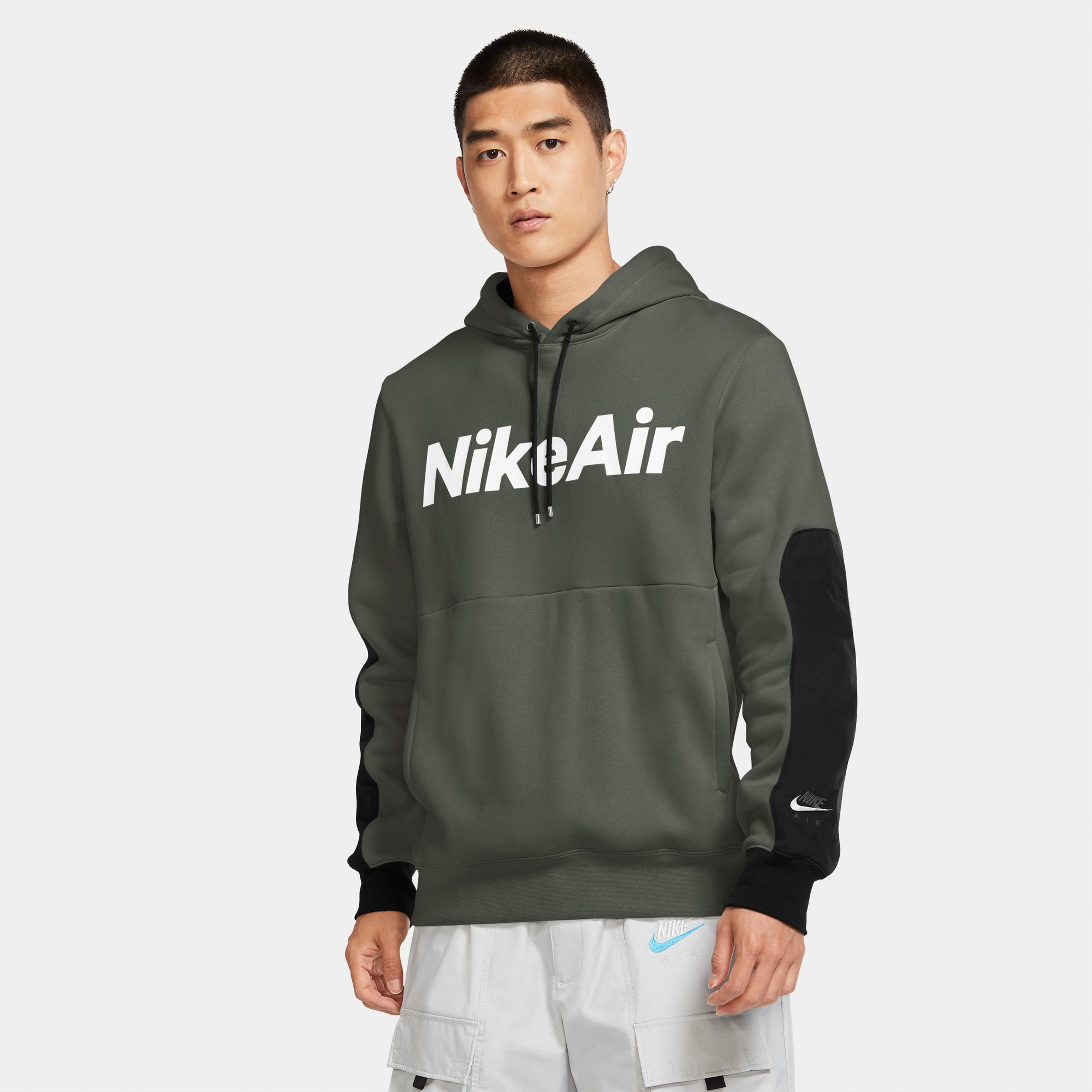 Nike Air Erkek Yeşil Kapüşonlu Sweatshirt