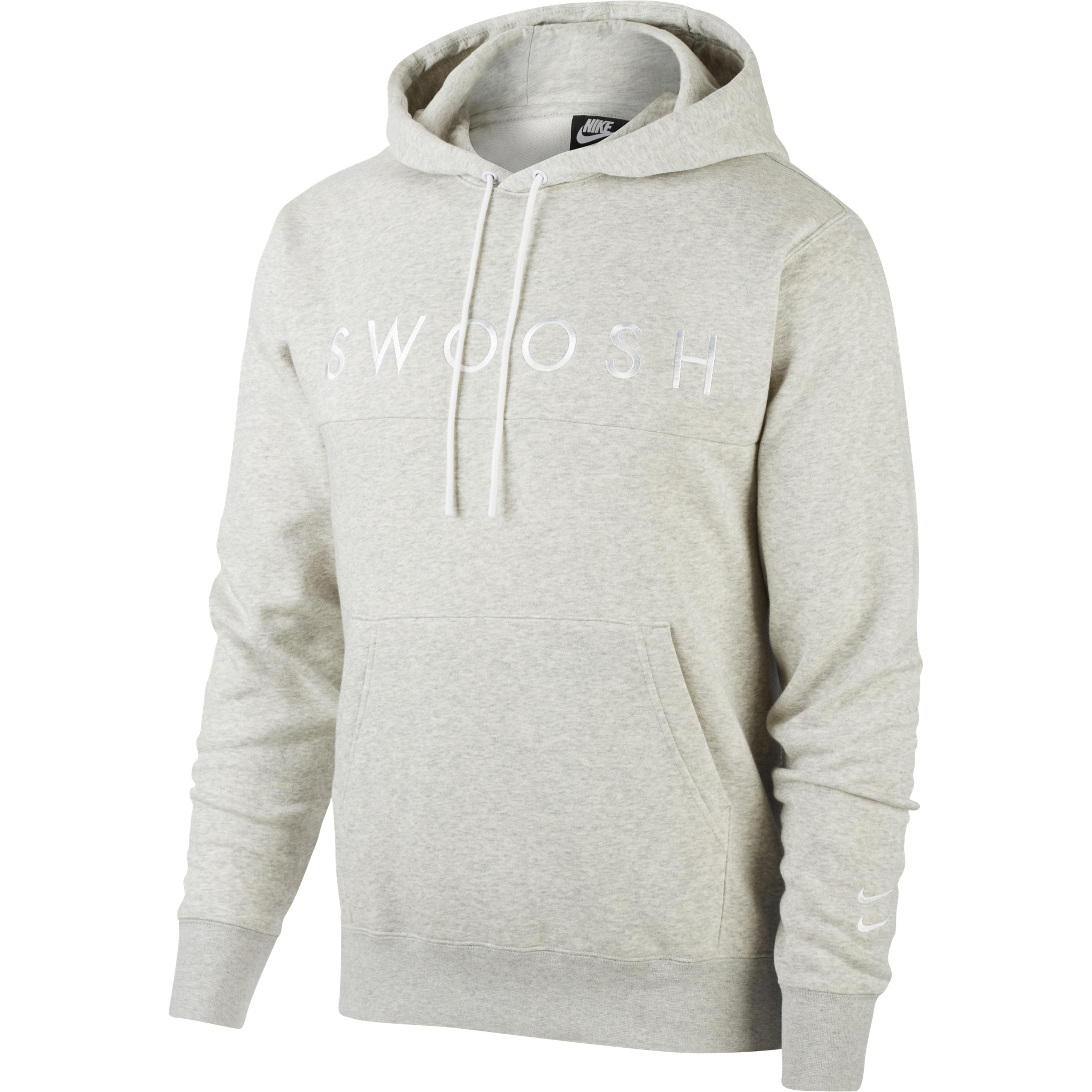 Nike Sportswear Swoosh Erkek Gri Sweatshirt