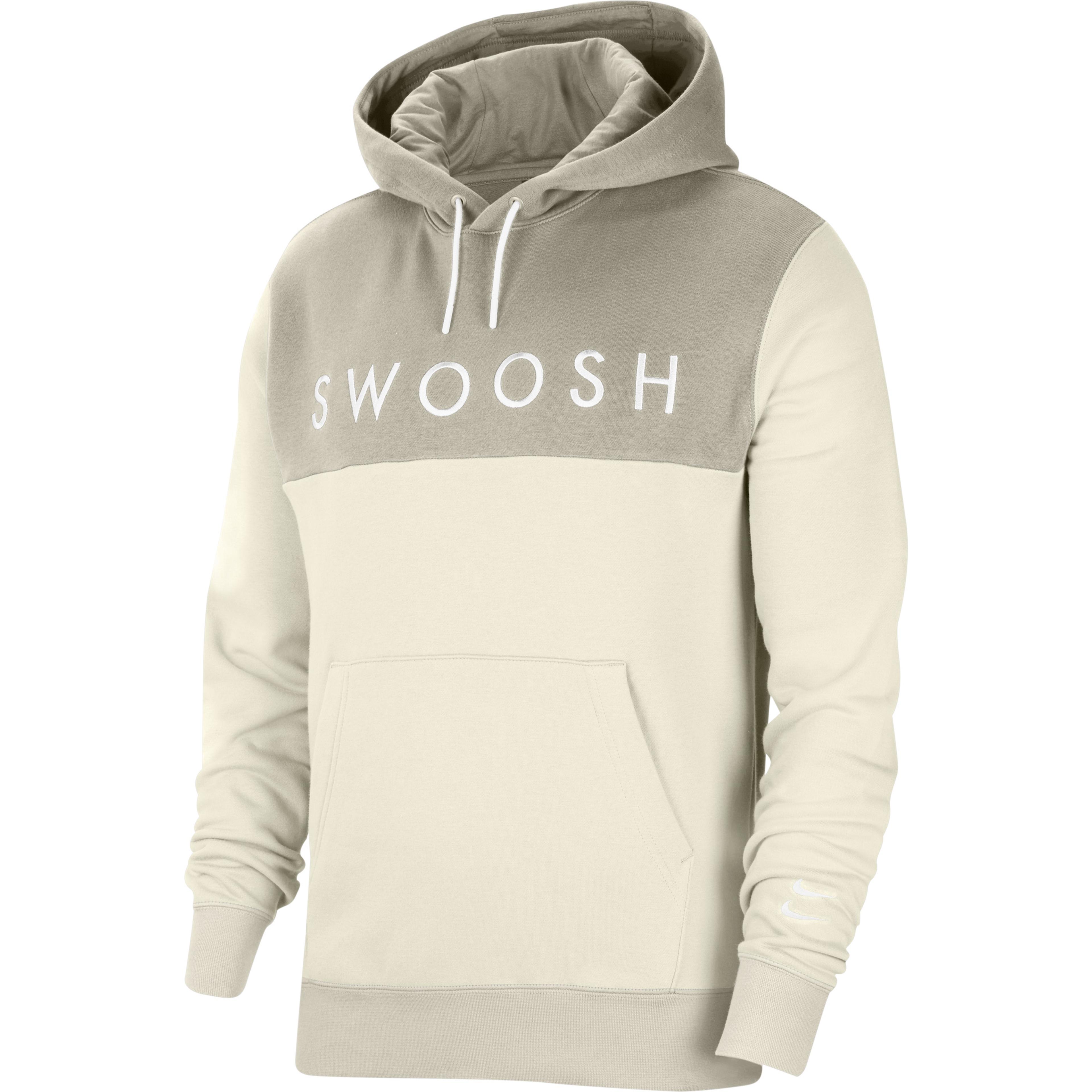 Nike Sportswear Swoosh Erkek Krem Sweatshirt