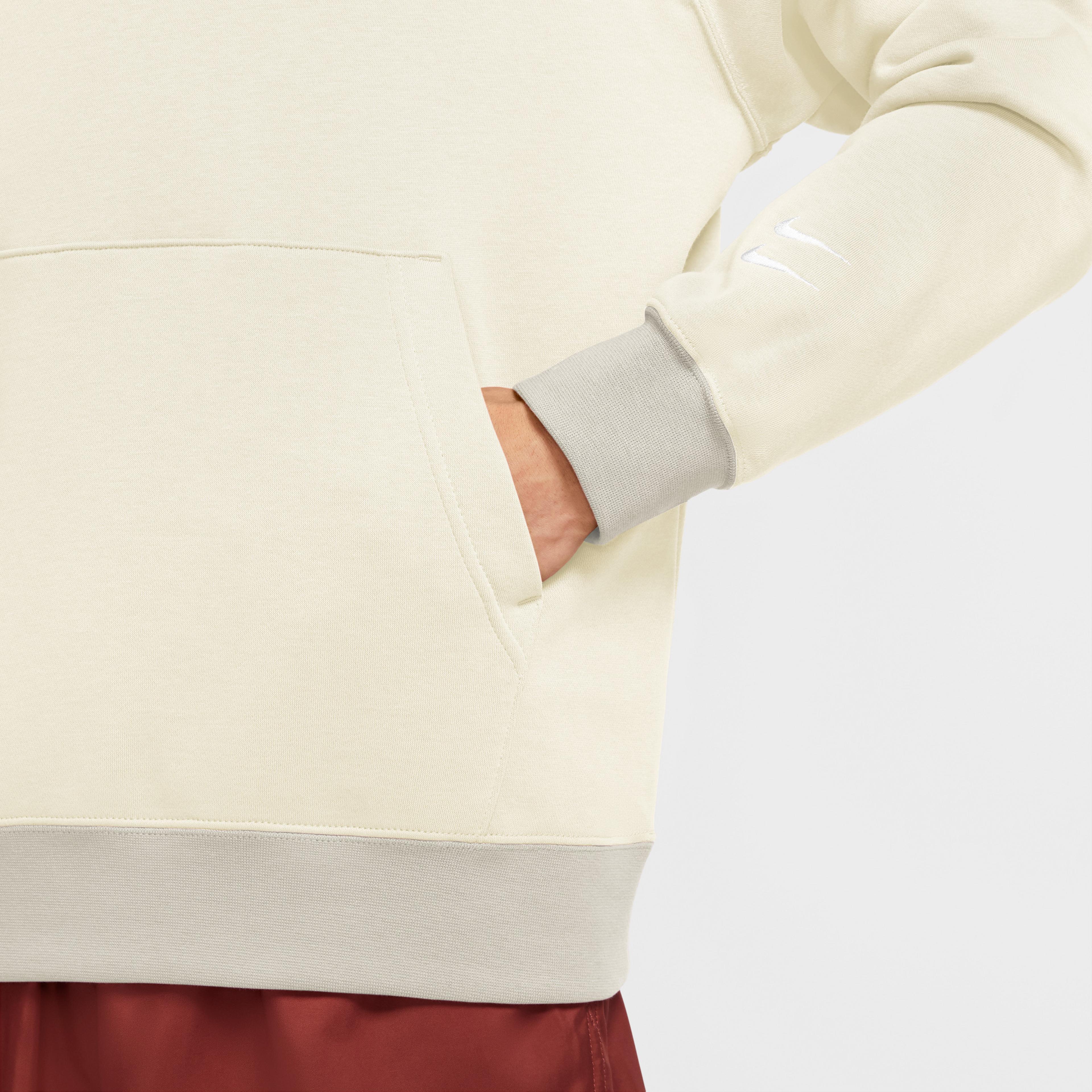 Nike Sportswear Swoosh Erkek Krem Sweatshirt