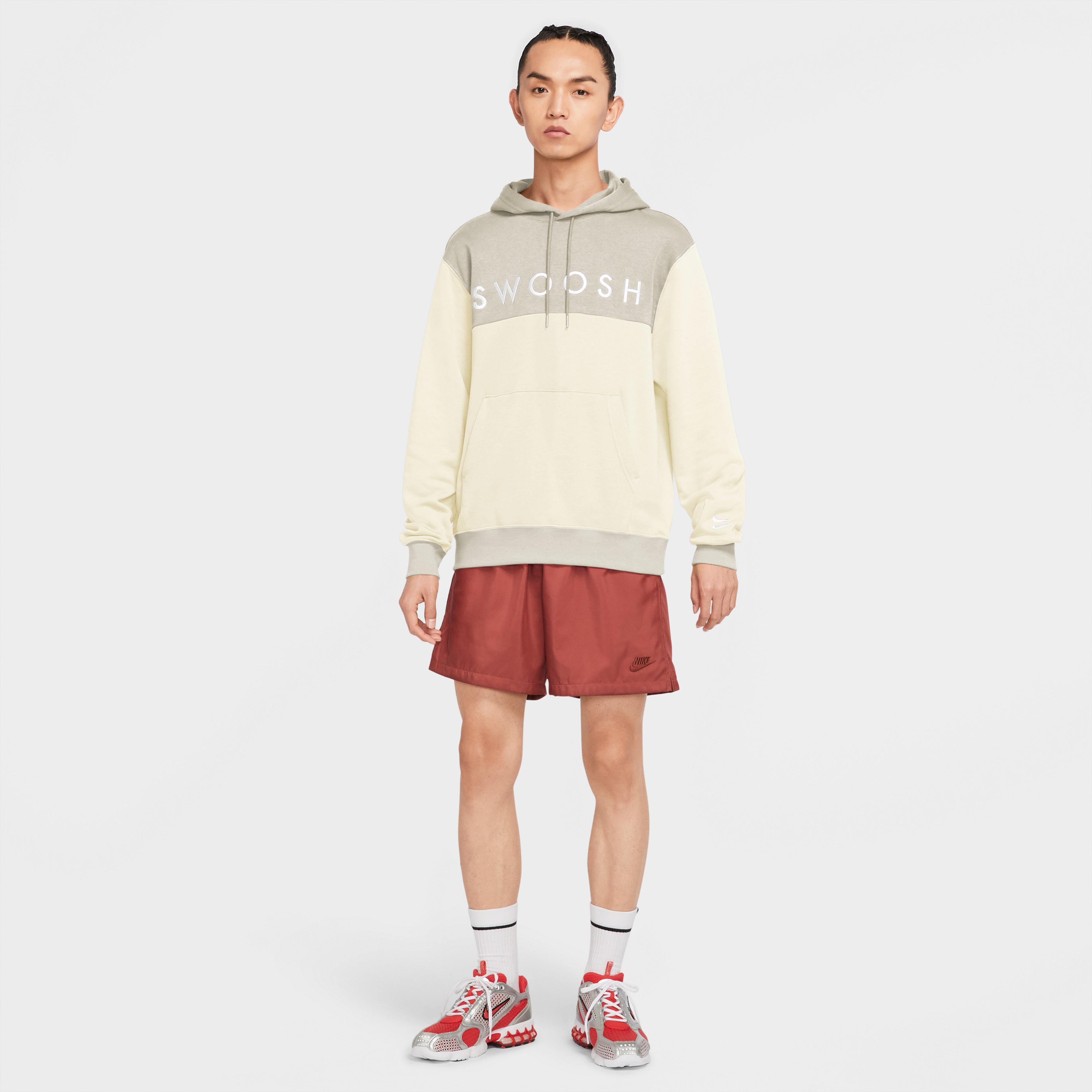 Nike Sportswear Swoosh Erkek Krem Sweatshirt