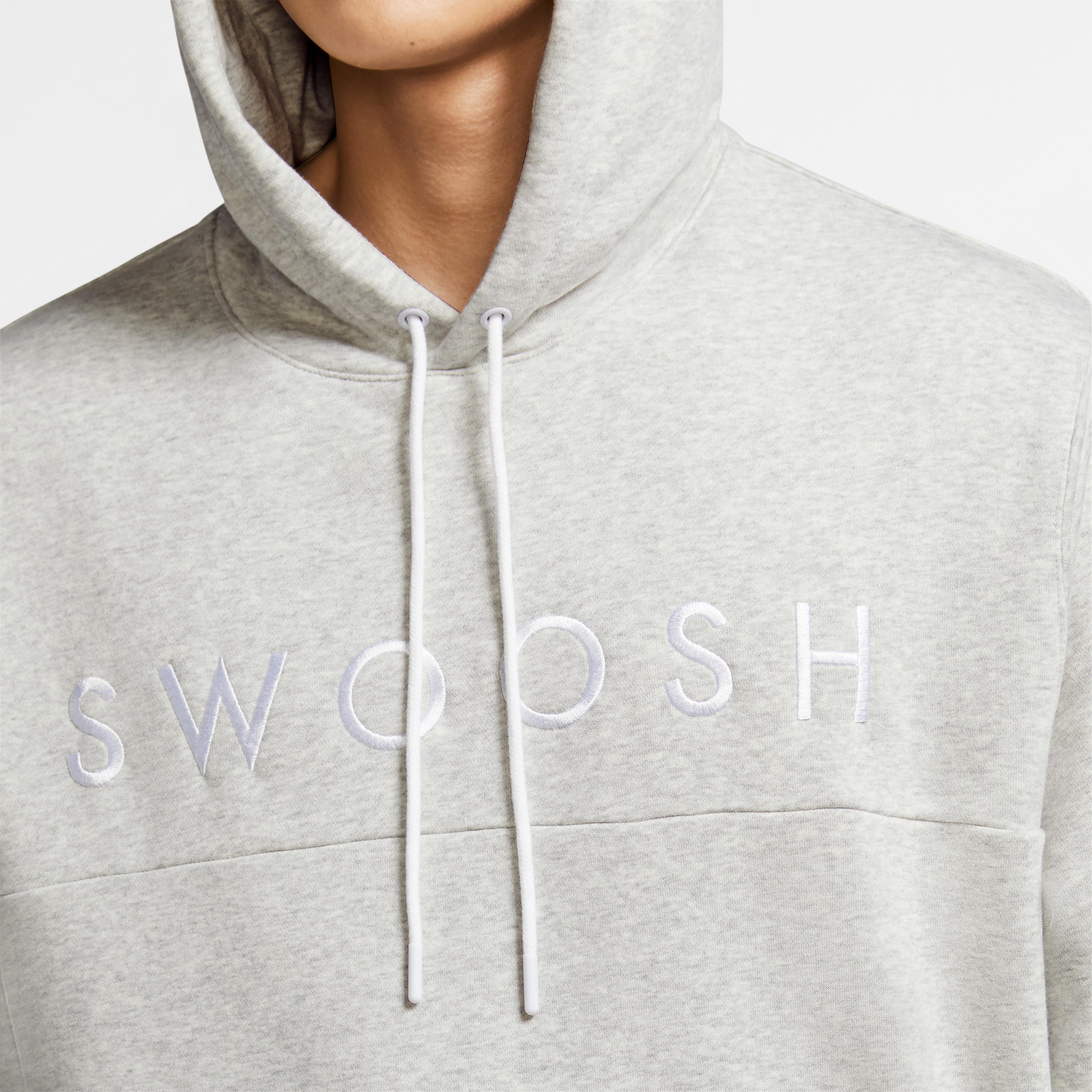Nike Sportswear Swoosh Erkek Gri Sweatshirt