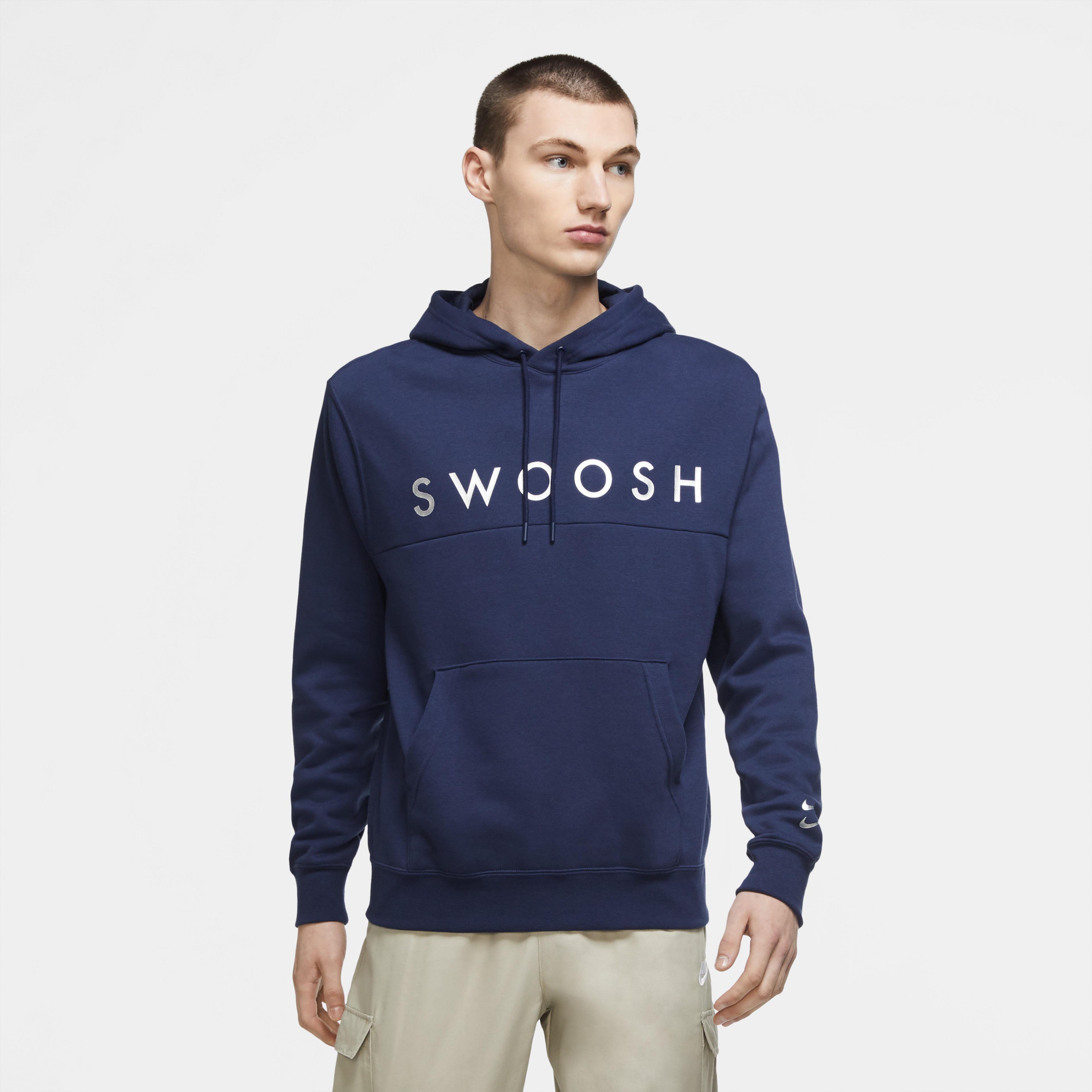 Nike Sportswear Swoosh Erkek Lacivert Sweatshirt