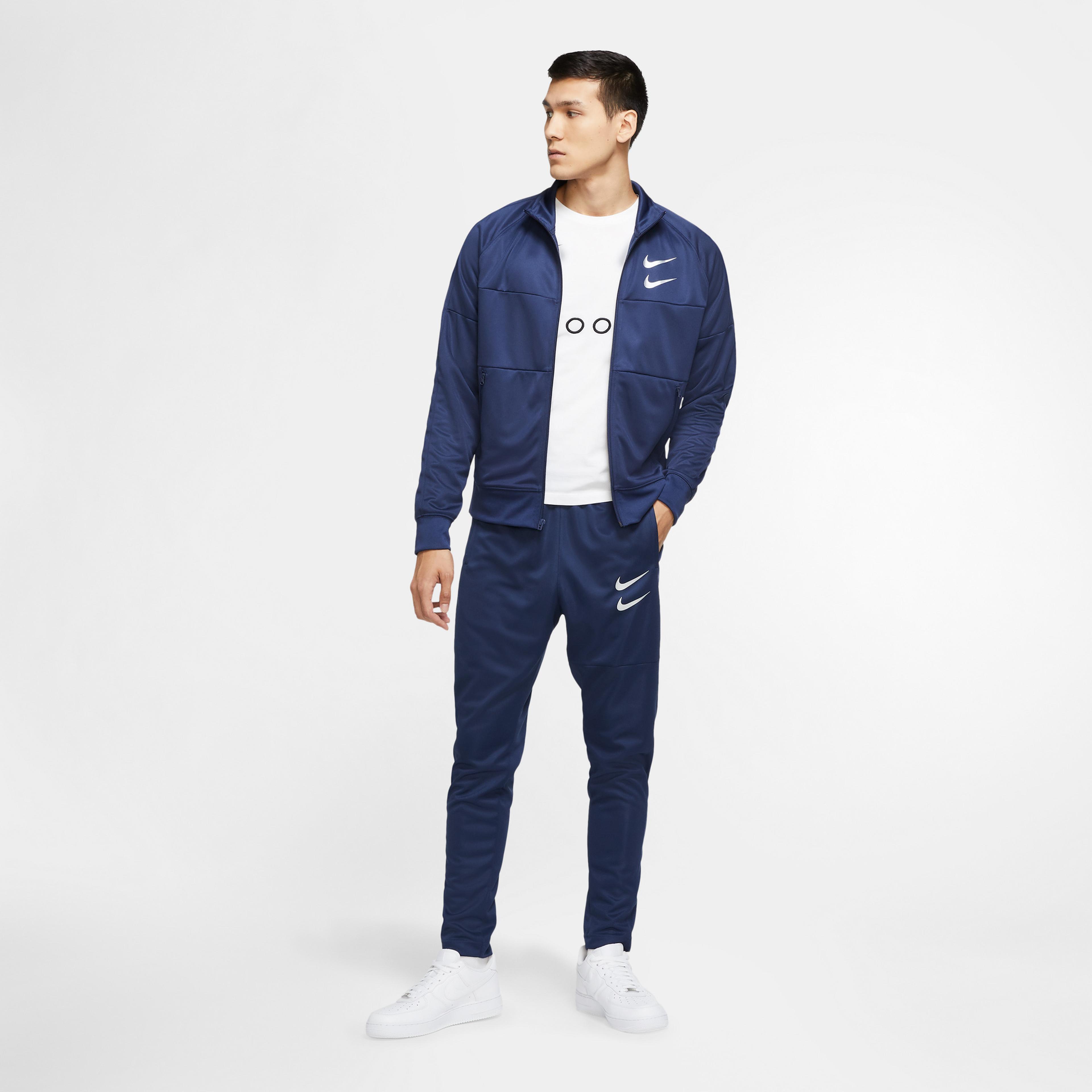 Nike Sportswear Swoosh Erkek Lacivert Sweatshirt