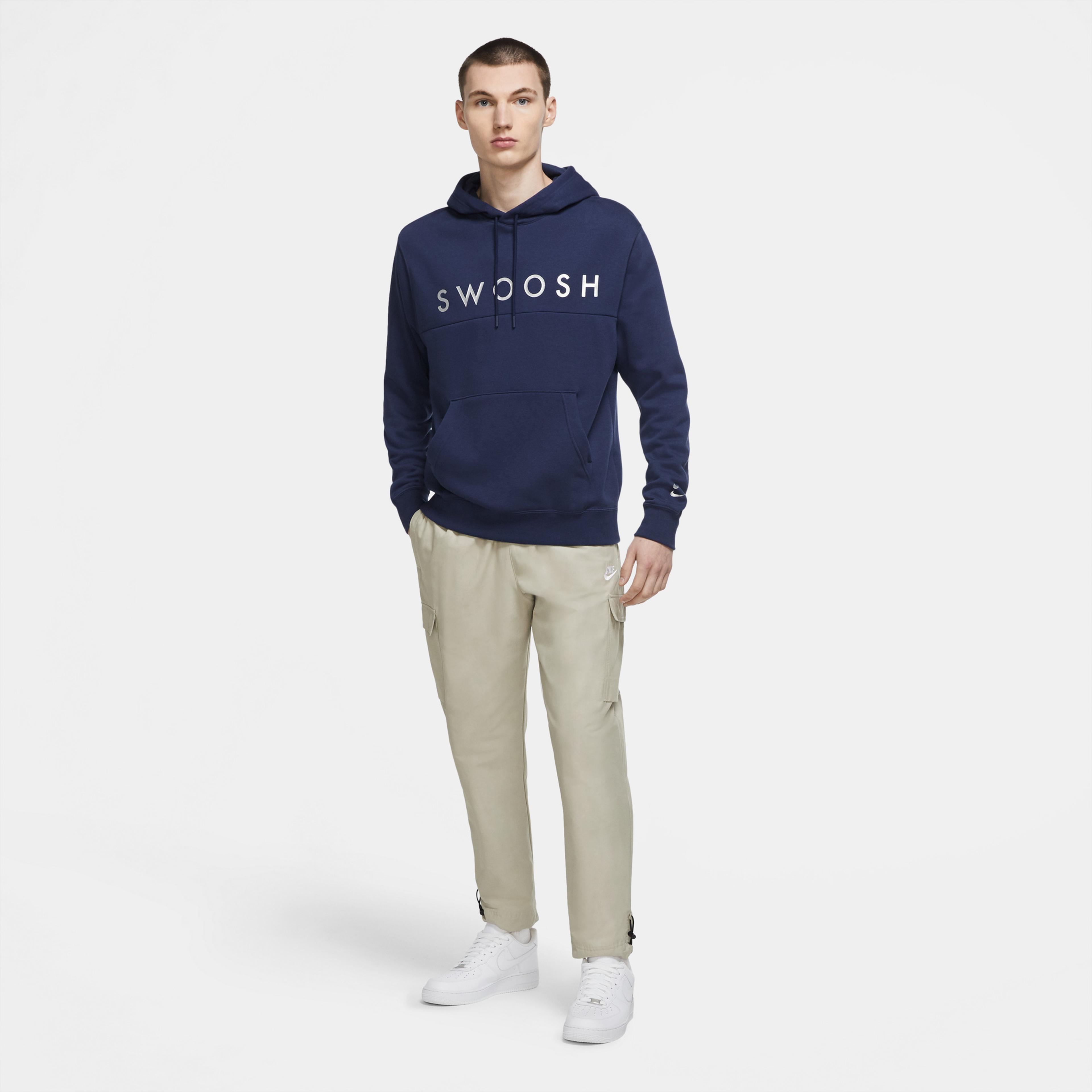 Nike Sportswear Swoosh Erkek Lacivert Sweatshirt