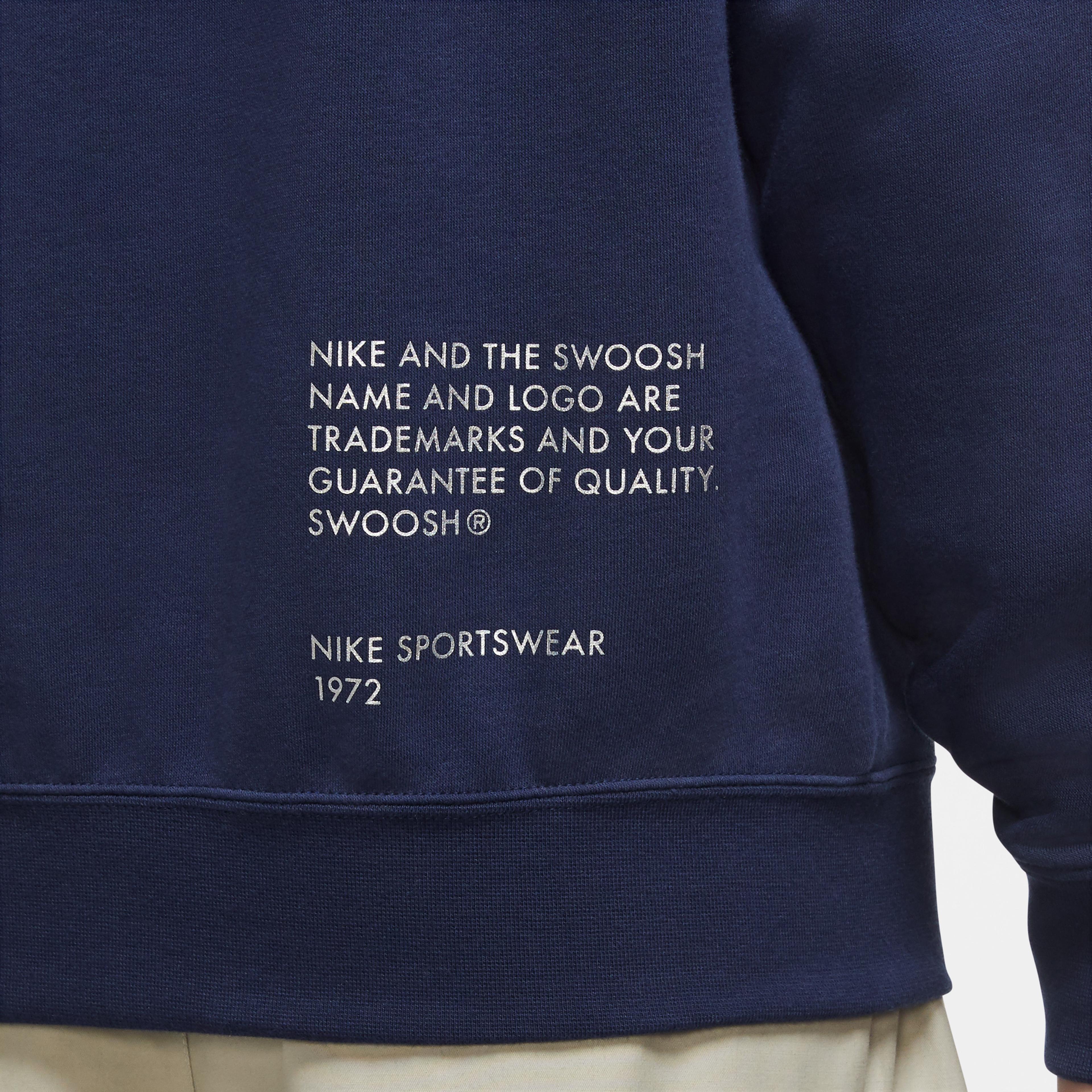 Nike Sportswear Swoosh Erkek Lacivert Sweatshirt