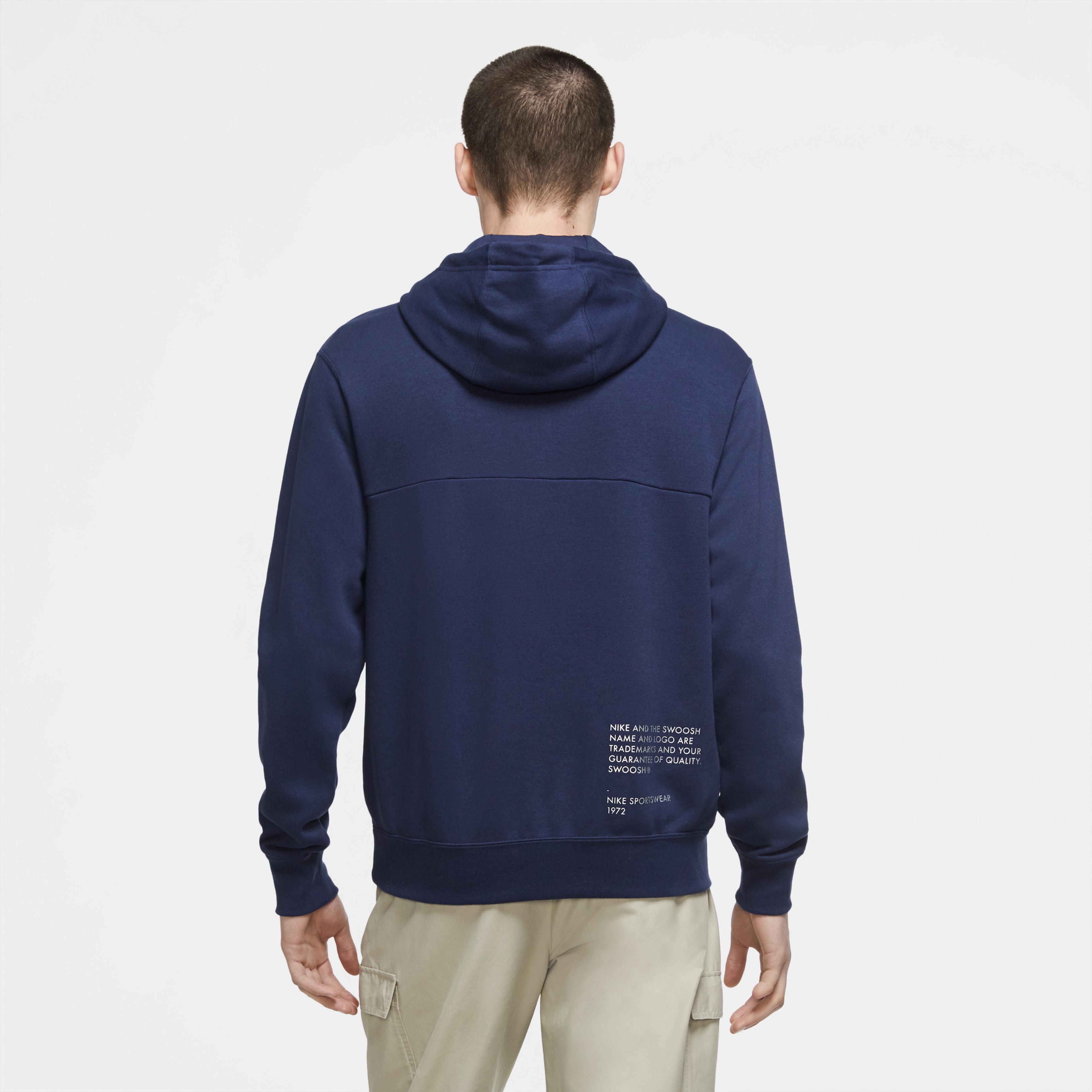 Nike Sportswear Swoosh Erkek Lacivert Sweatshirt