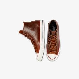 Converse Chuck 70 Premium Leather Hi Erkek Kahverengi Sneaker