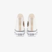 Converse Chuck Taylor All Star Platform Leather Hi Kadın Krem Sneaker