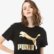 Puma Classics Logo Kadın Siyah T-Shirt