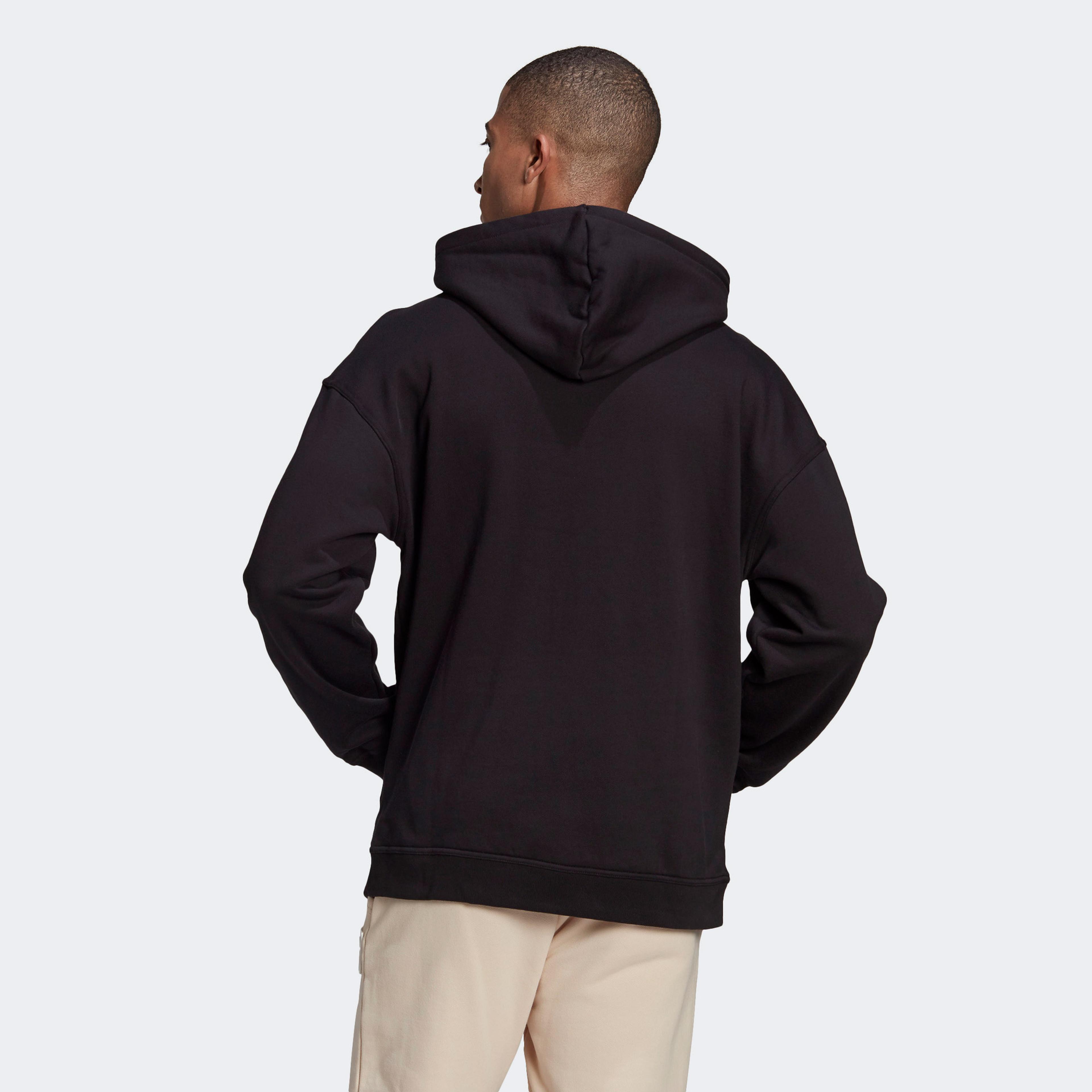 adidas R.Y.V. Silicone Double Linear Badge Erkek Siyah Sweatshirt