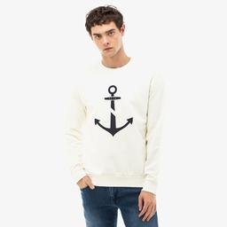 Nautica Erkek Beyaz Sweatshirt