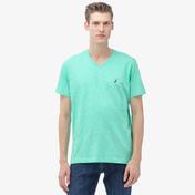 Nautica Erkek Yeşil V-Yaka T-Shirt