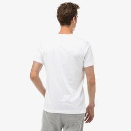 Nautica Erkek Beyaz Çizgili Slim Fit T-Shirt