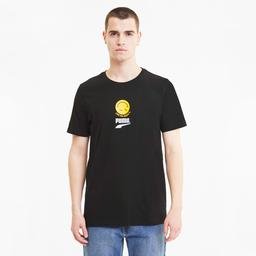 Puma Club Graphic Erkek Siyah T-Shirt
