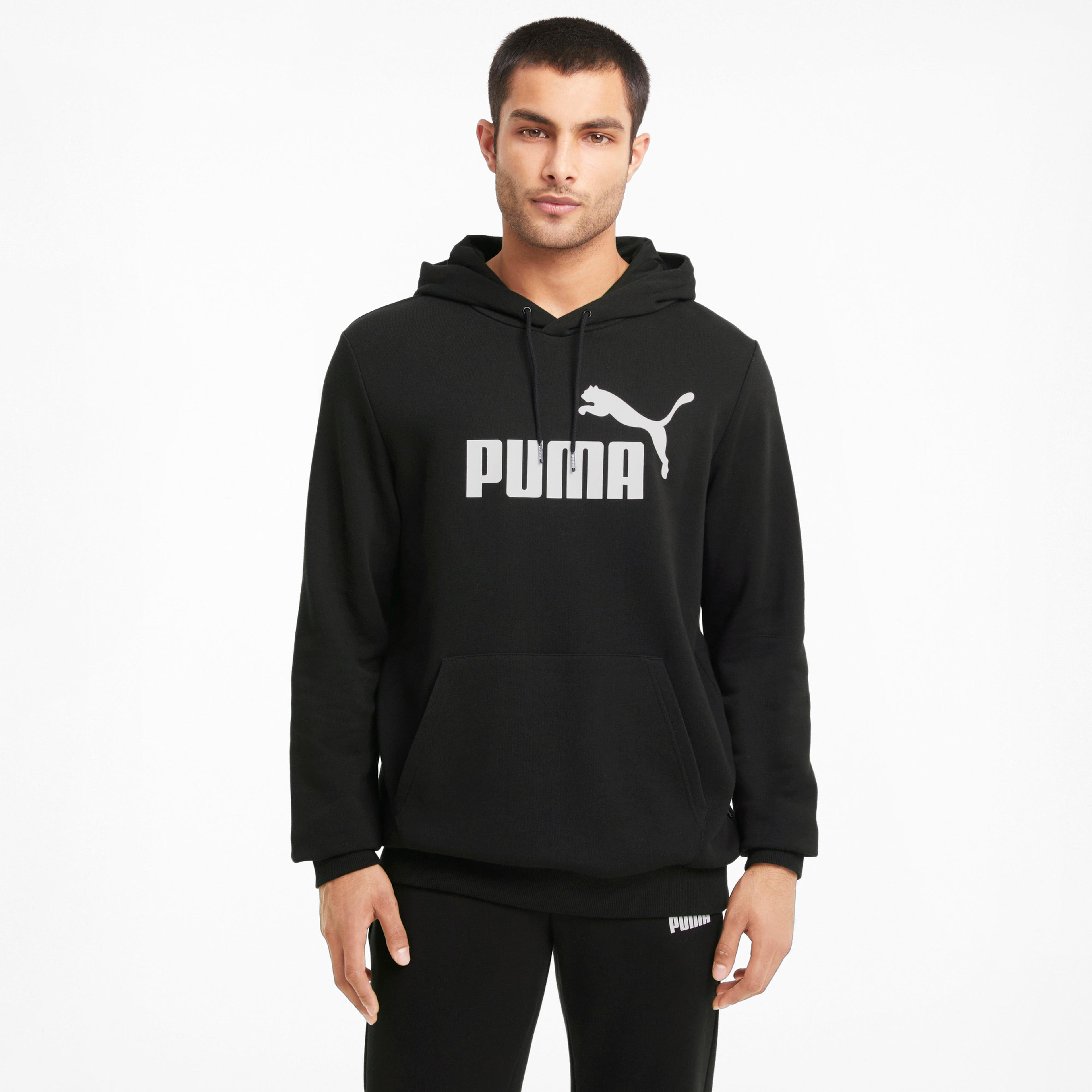Puma Ess Big Logo Erkek Siyah Sweatshirt