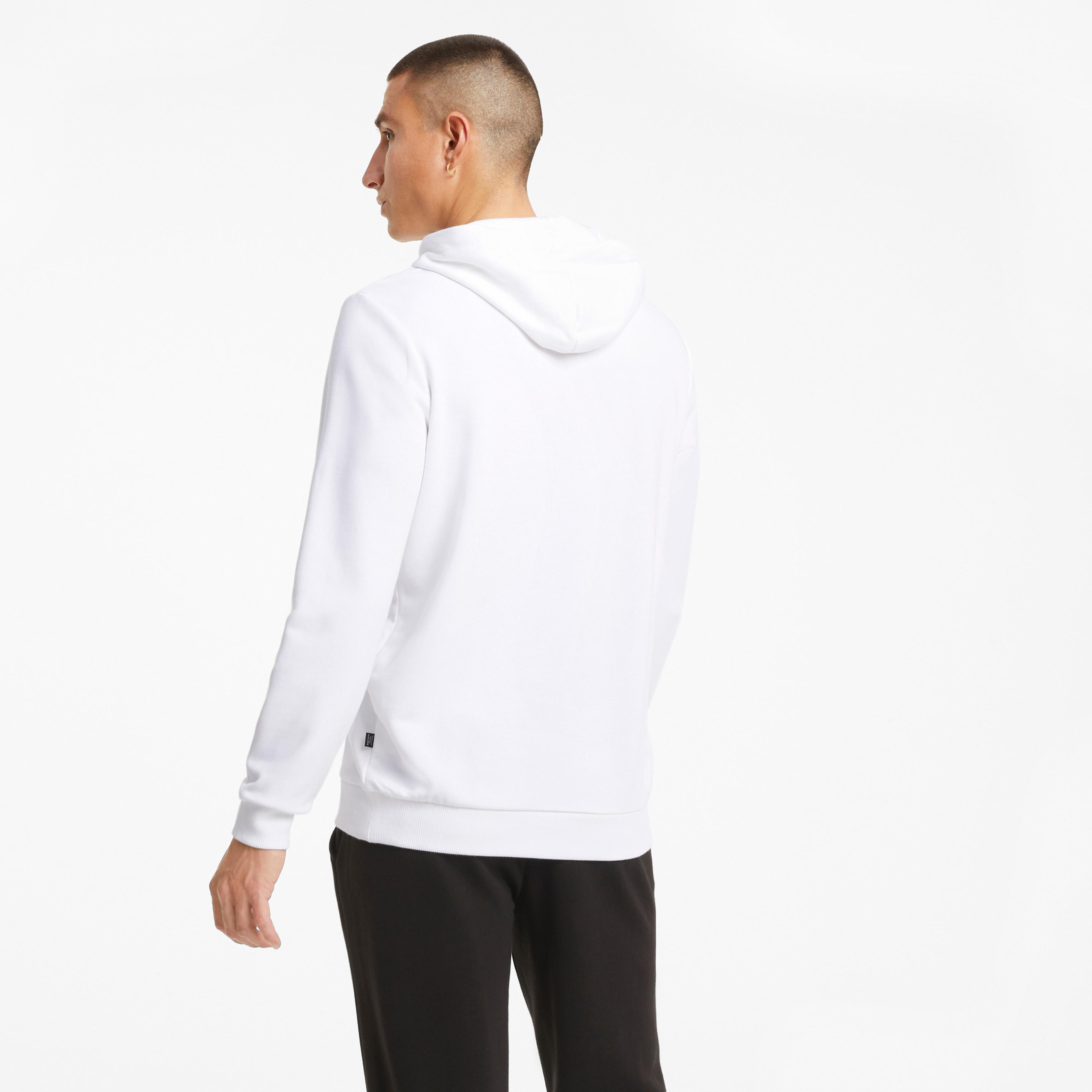 Puma ESS Big Logo Erkek Beyaz Sweatshirt