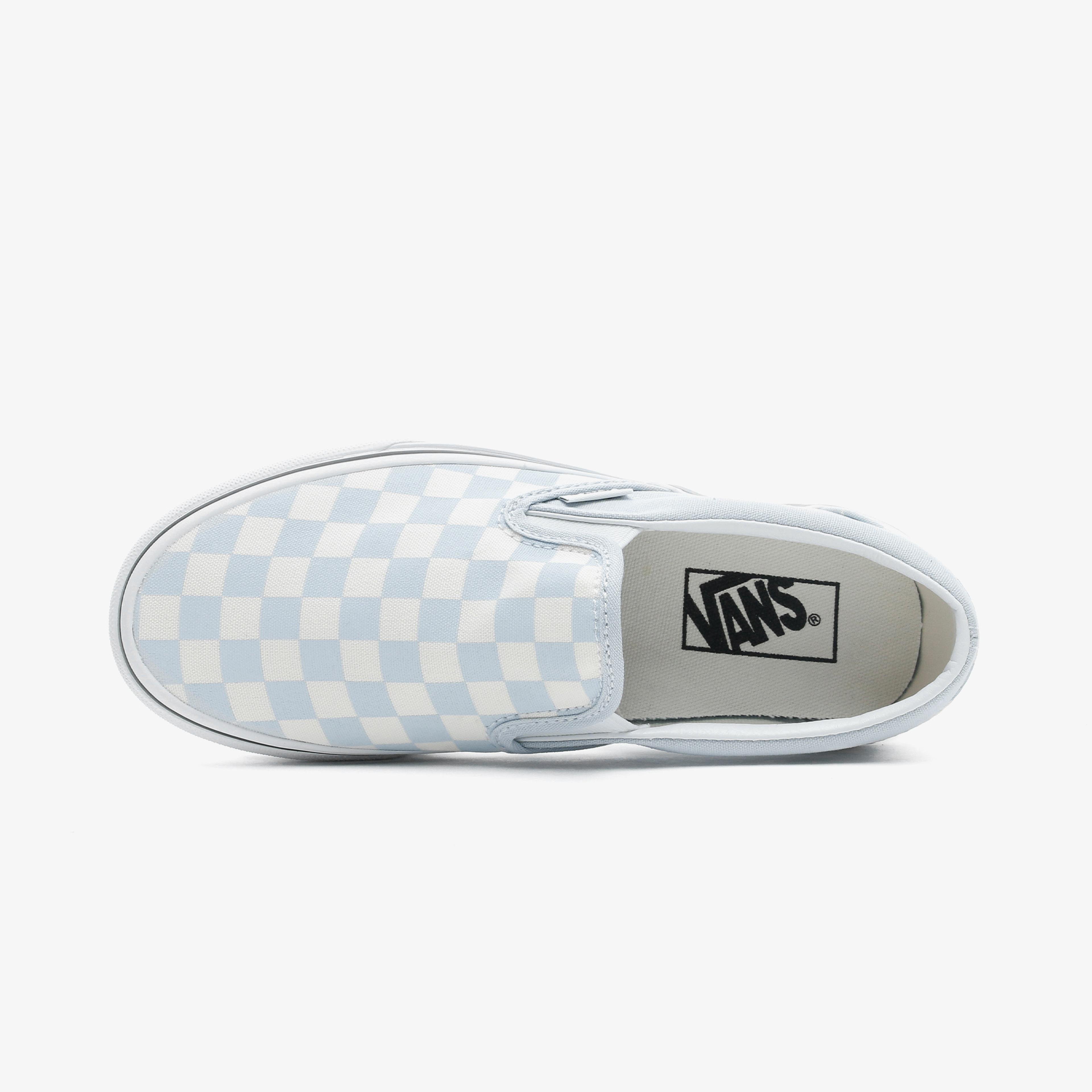 Vans Classic Slip-On Checkerboard Kadın Mavi Sneaker