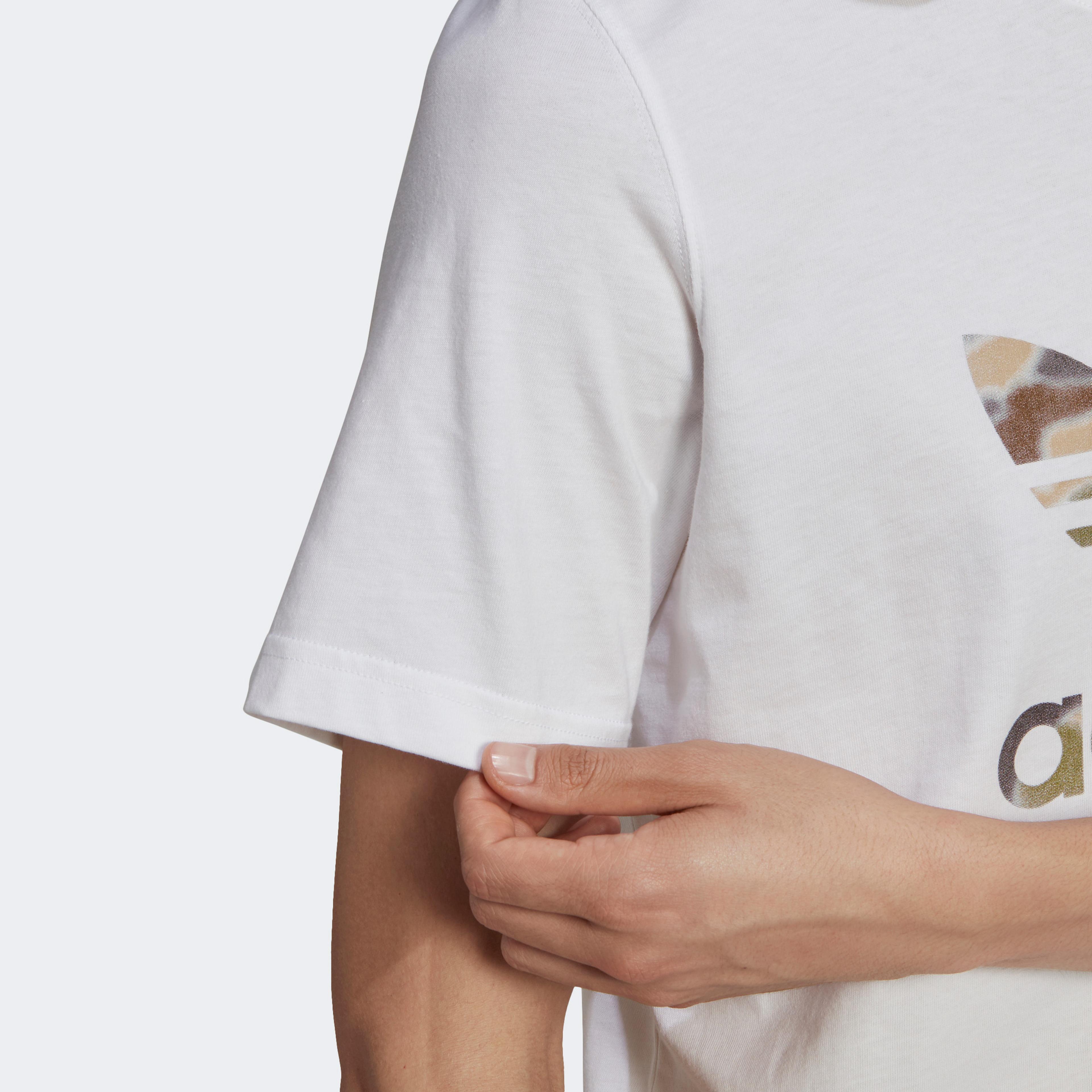 adidas Camo İnfill Erkek Beyaz T-Shirt
