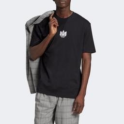 adidas 3D Trefoil Erkek Siyah T-Shirt