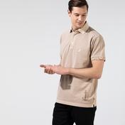 Nautica Erkek Bej Classic Fit Yıkamalı Polo