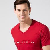 Nautica Erkek Kırmızı V-Yaka T-Shirt