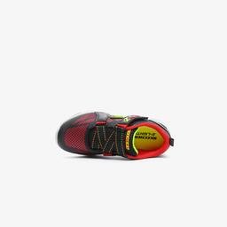 Skechers Vortex Flash - Denlo Çocuk Siyah-Kırmızı Spor Ayakkabı