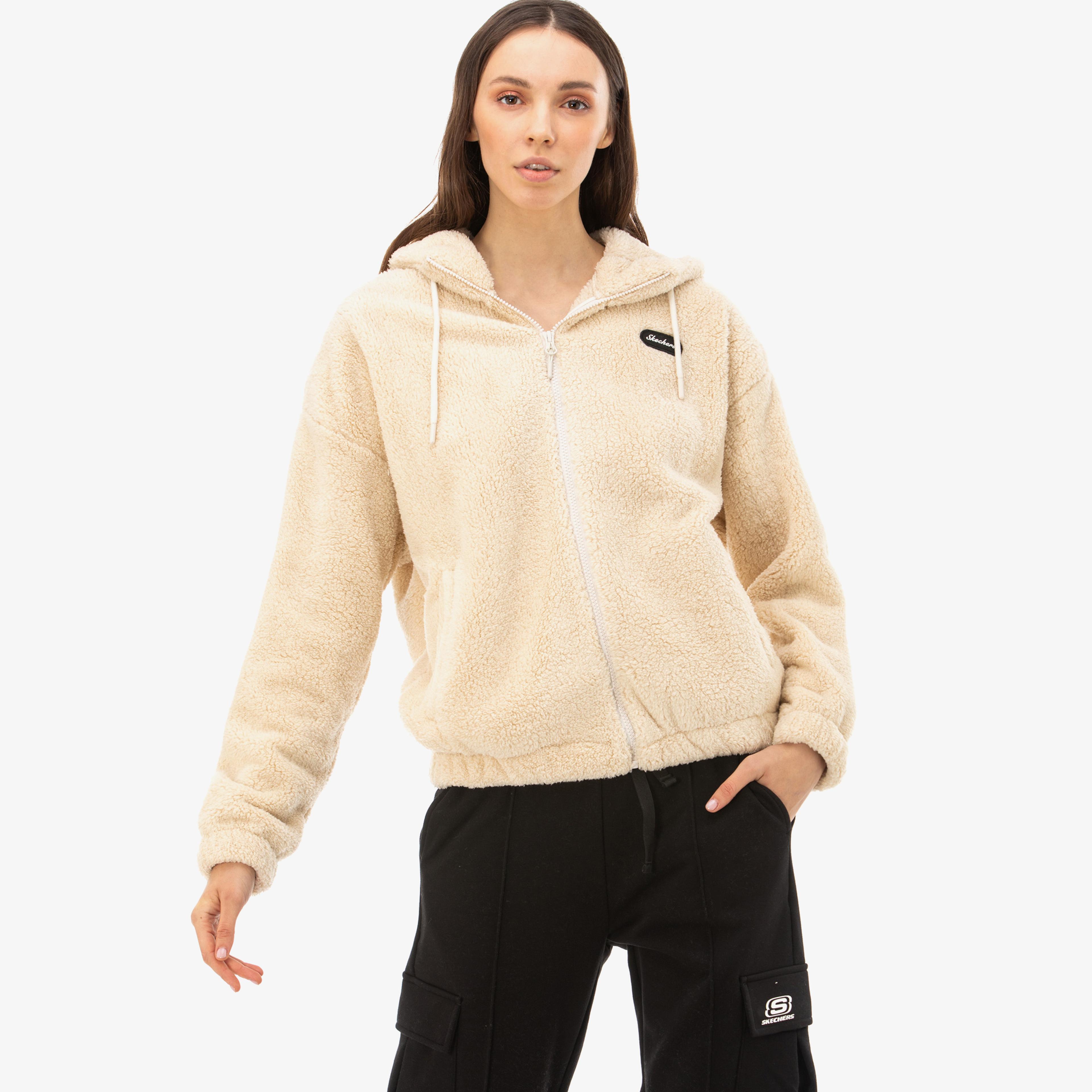 Skechers Sherpa Kadın Kahverengi Sweatshirt