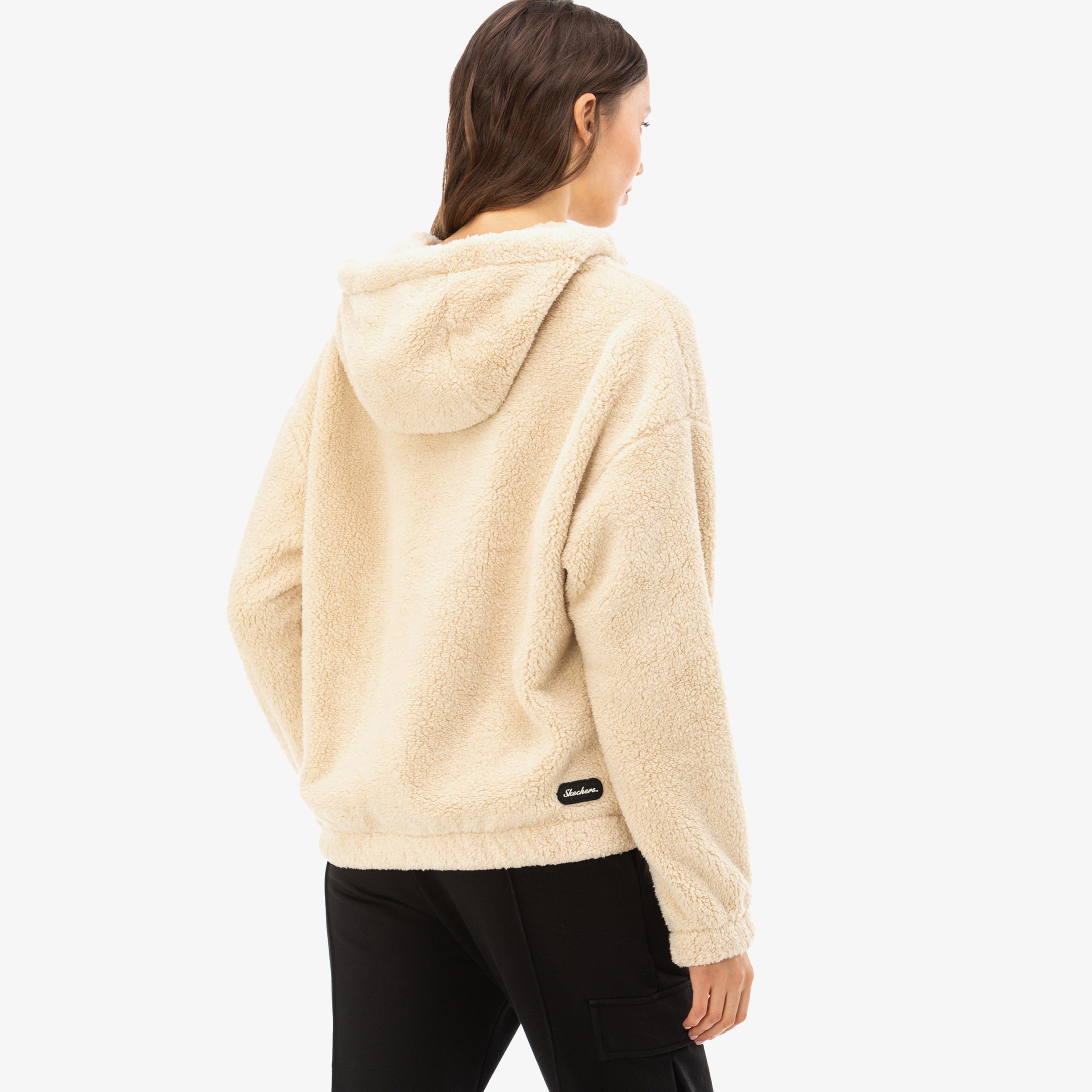 Skechers Sherpa Kadın Kahverengi Sweatshirt