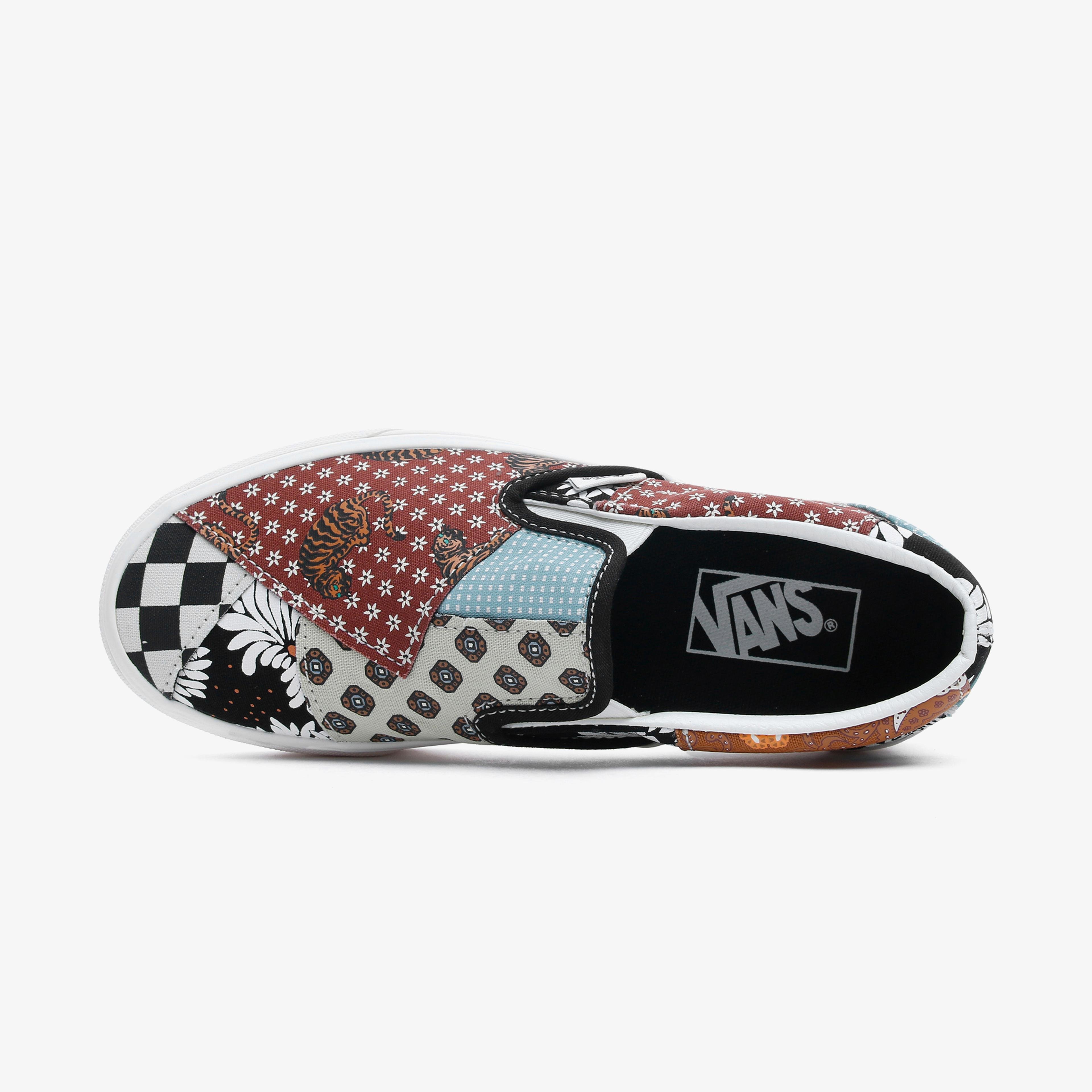 Vans Tiger Patchwork Classic Slip-On Kadın Renkli Sneaker