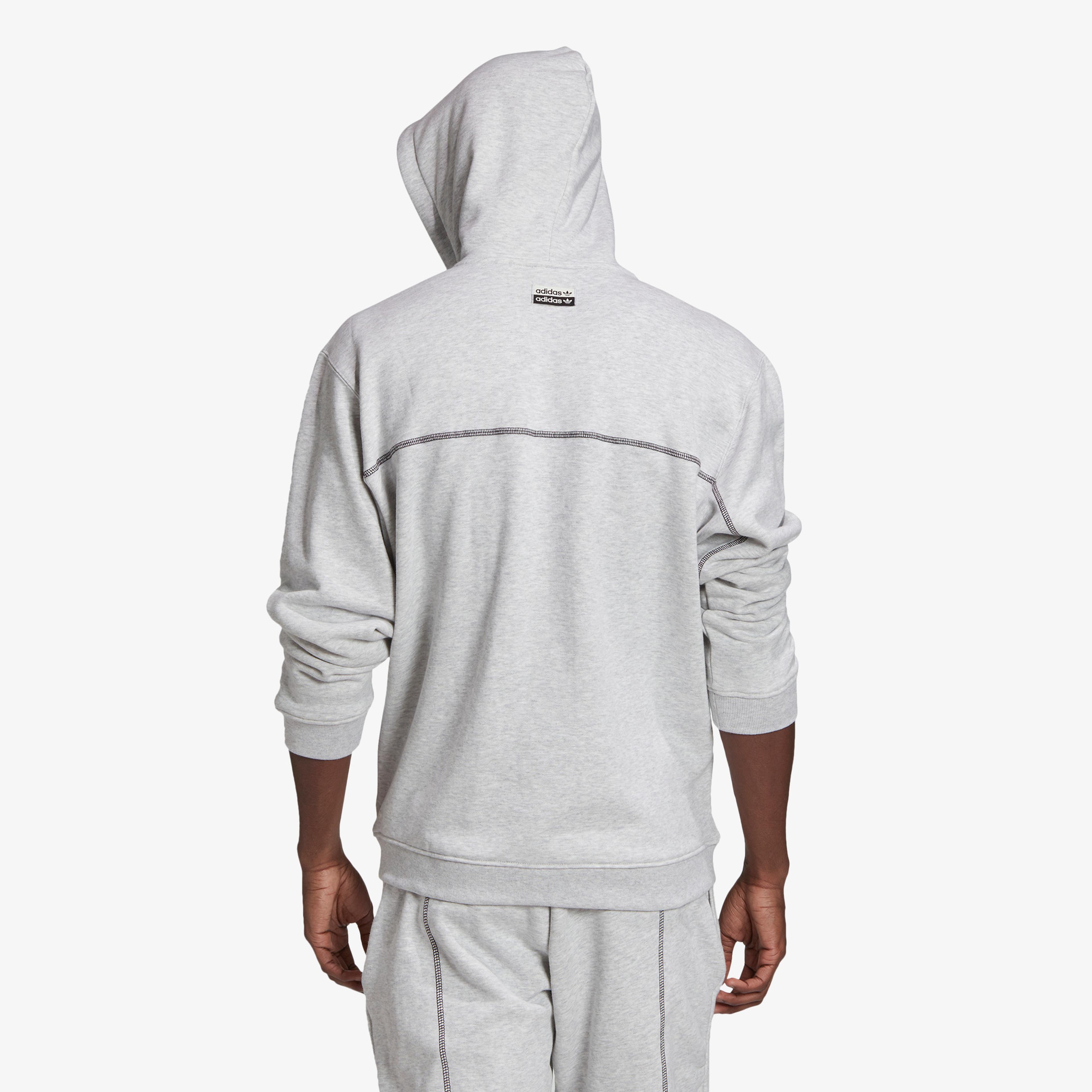 adidas Kapüşonlu Erkek Gri Sweatshirt