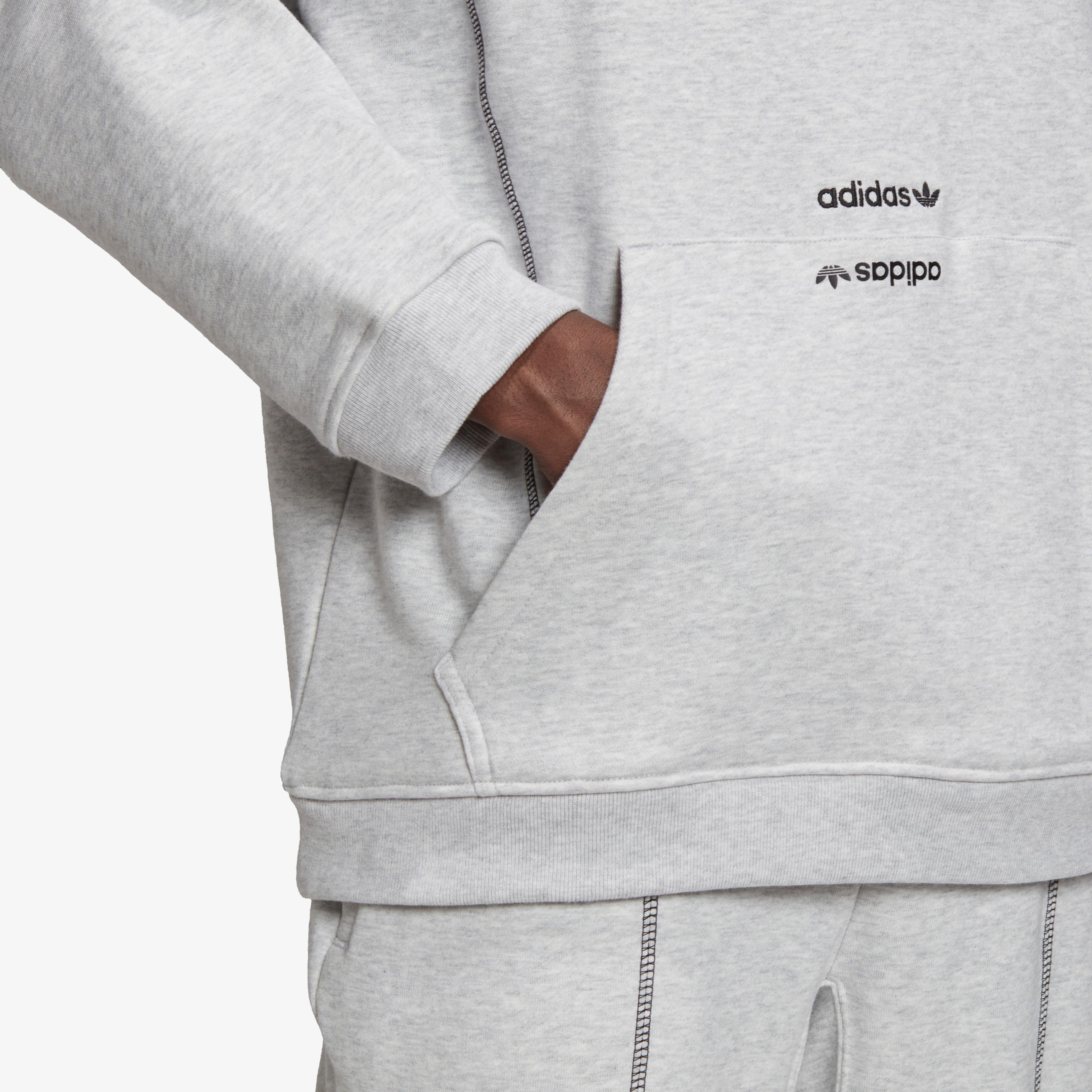 adidas Kapüşonlu Erkek Gri Sweatshirt