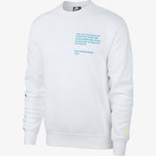 Nike Sportswear Swoosh Erkek Beyaz Sweatshirt