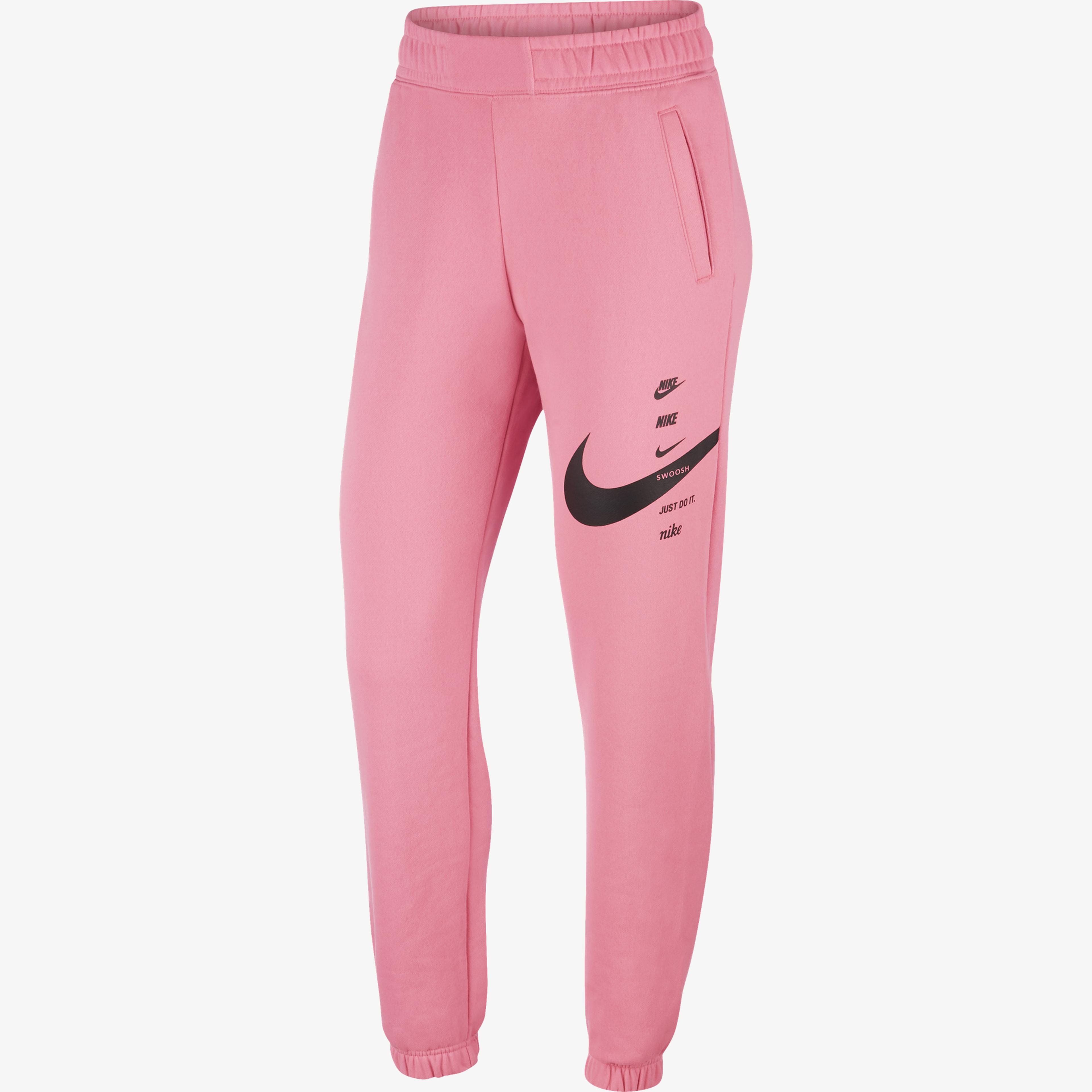 Nike Sportswear Swoosh Kadın Pembe Eşofman Altı