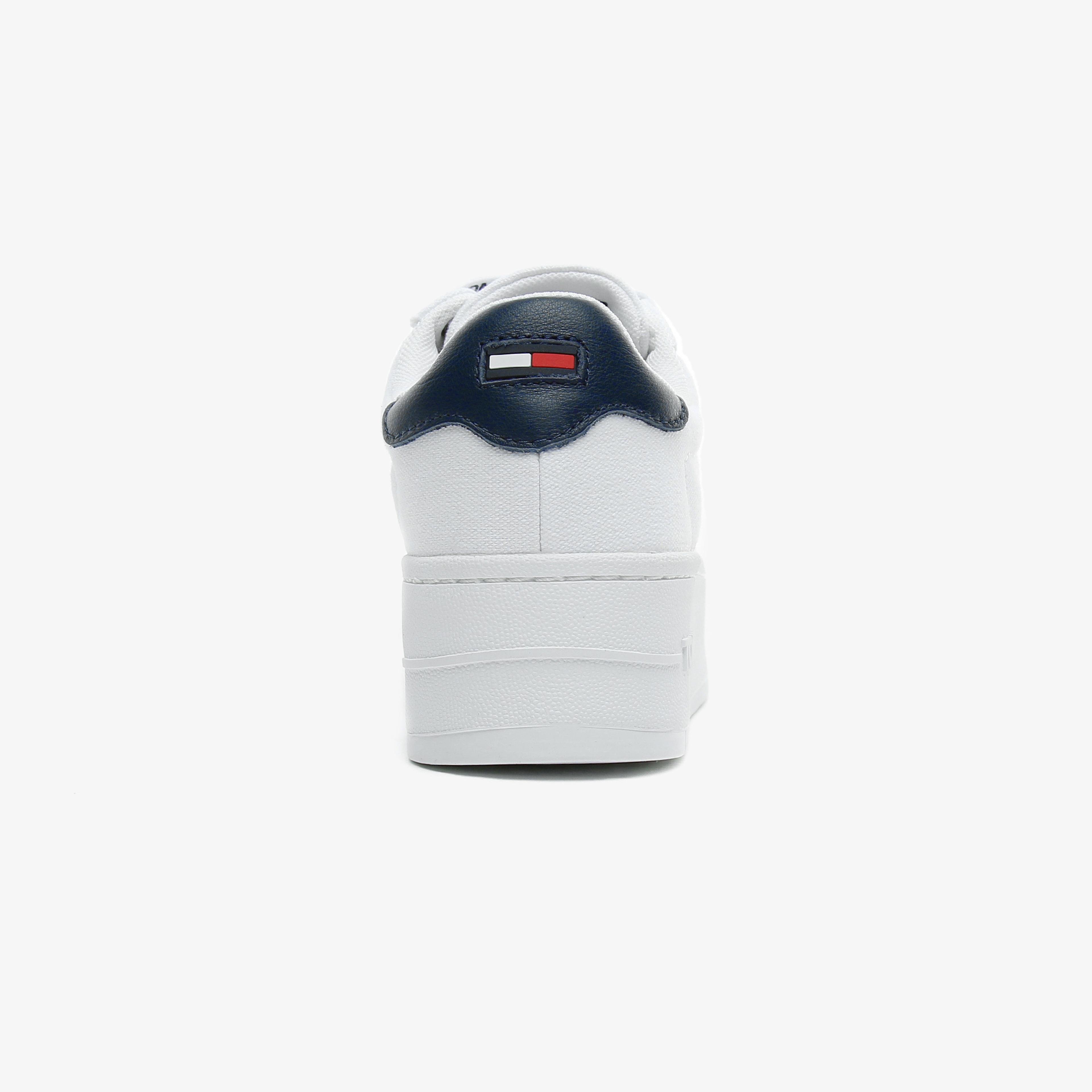 Tommy Hilfiger Iconic Essential Flatform Kadın Beyaz Spor Ayakkabı