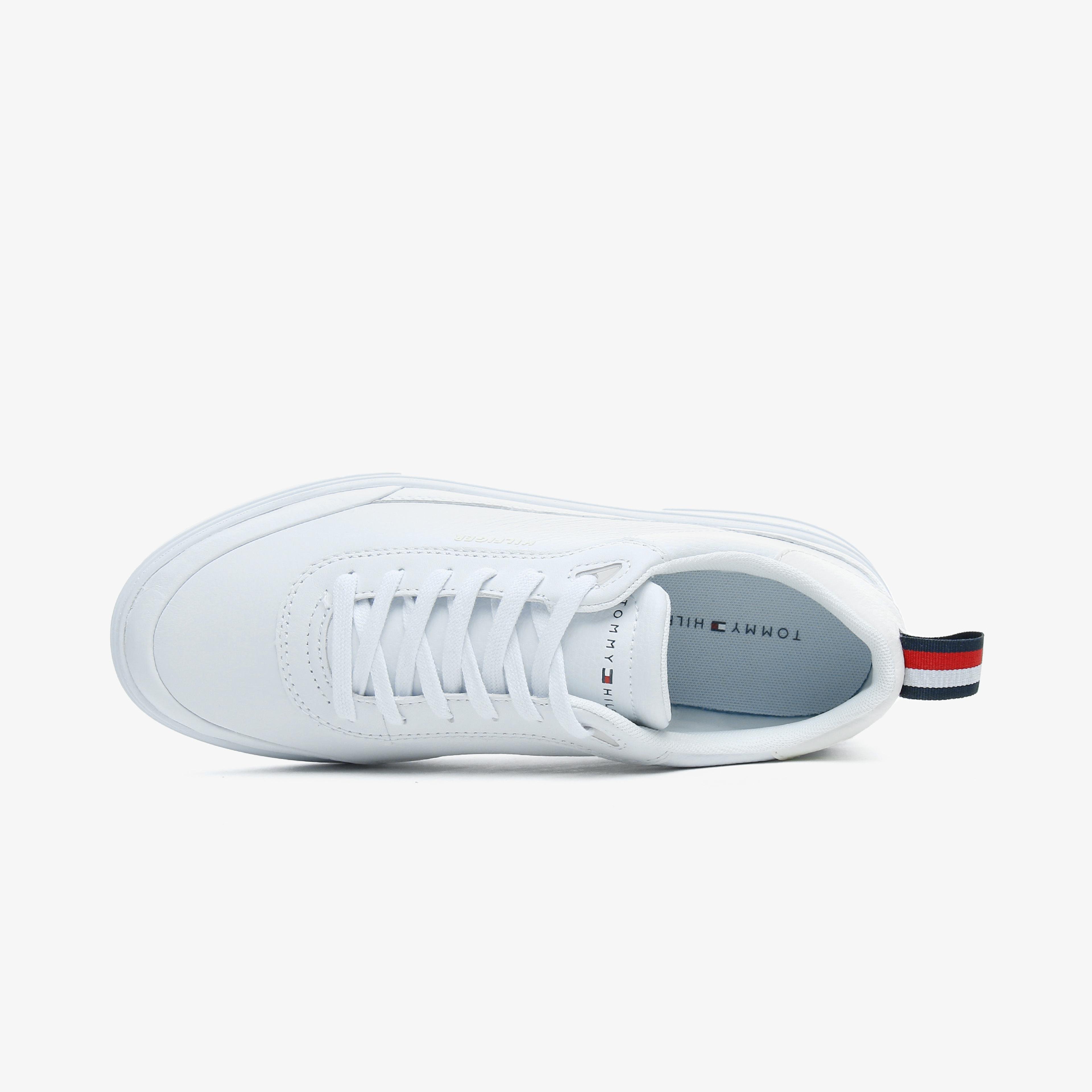 Tommy Hilfiger Modern Cupsole Leaer Erkek Beyaz Spor Ayakkabı