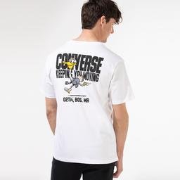 Converse Keep Moving Ss Erkek Beyaz T-Shirt