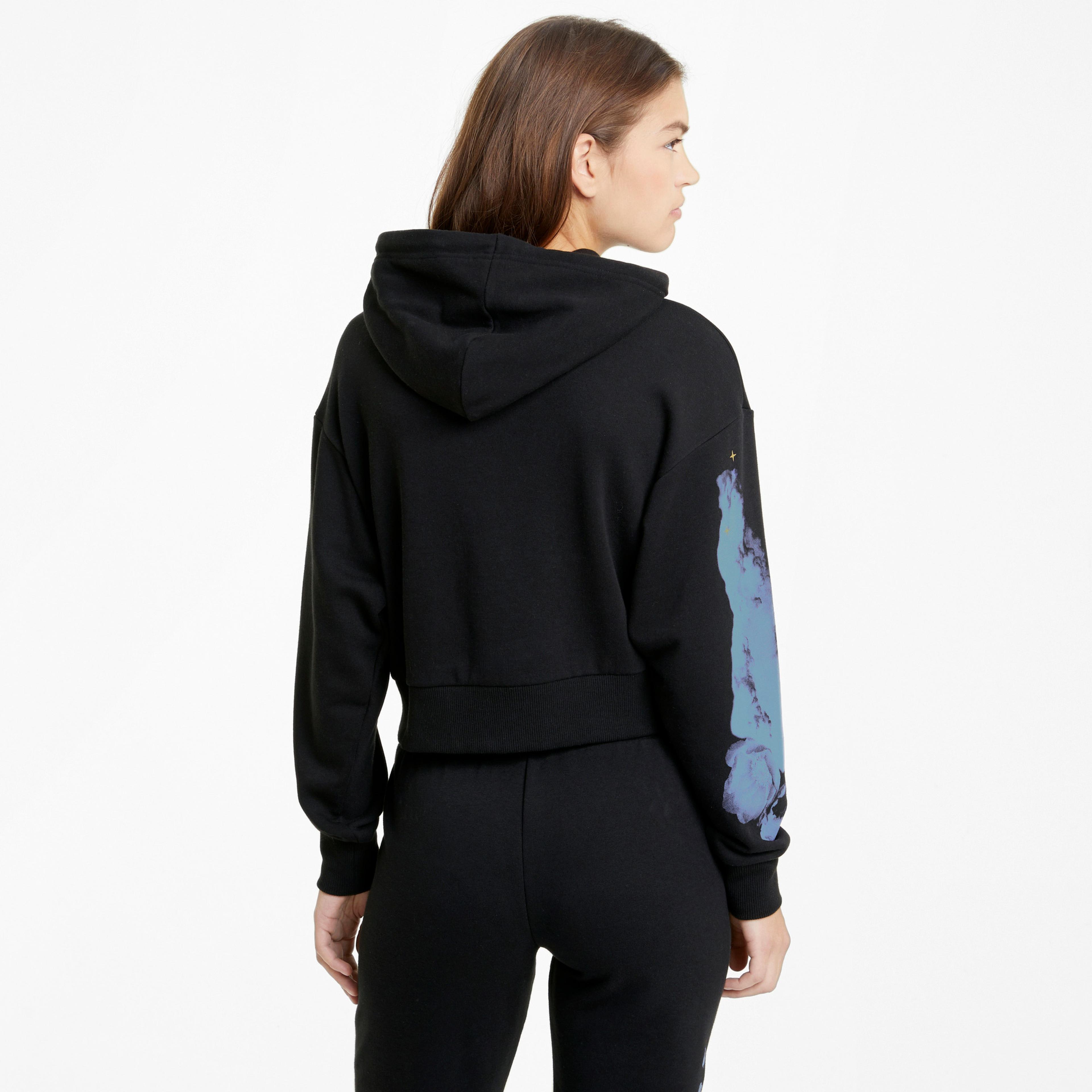Puma Evide Graphic Kadın Siyah Sweatshirt