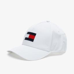 Tommy Hilfiger IM Big Flag Erkek Beyaz Şapka