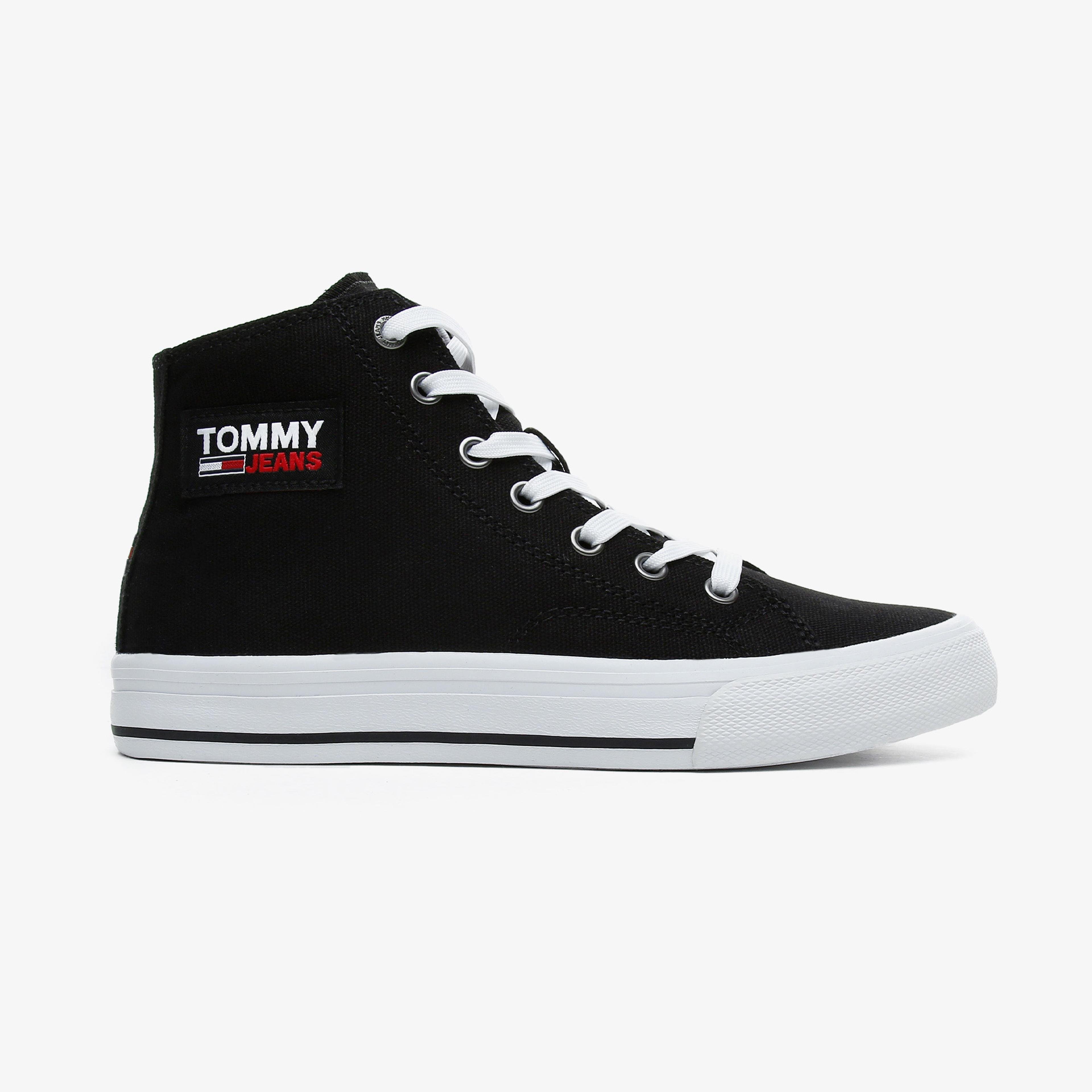 Tommy Hilfiger Tommy Jeans Midcut Vulc Kadın Siyah Spor Ayakkabı